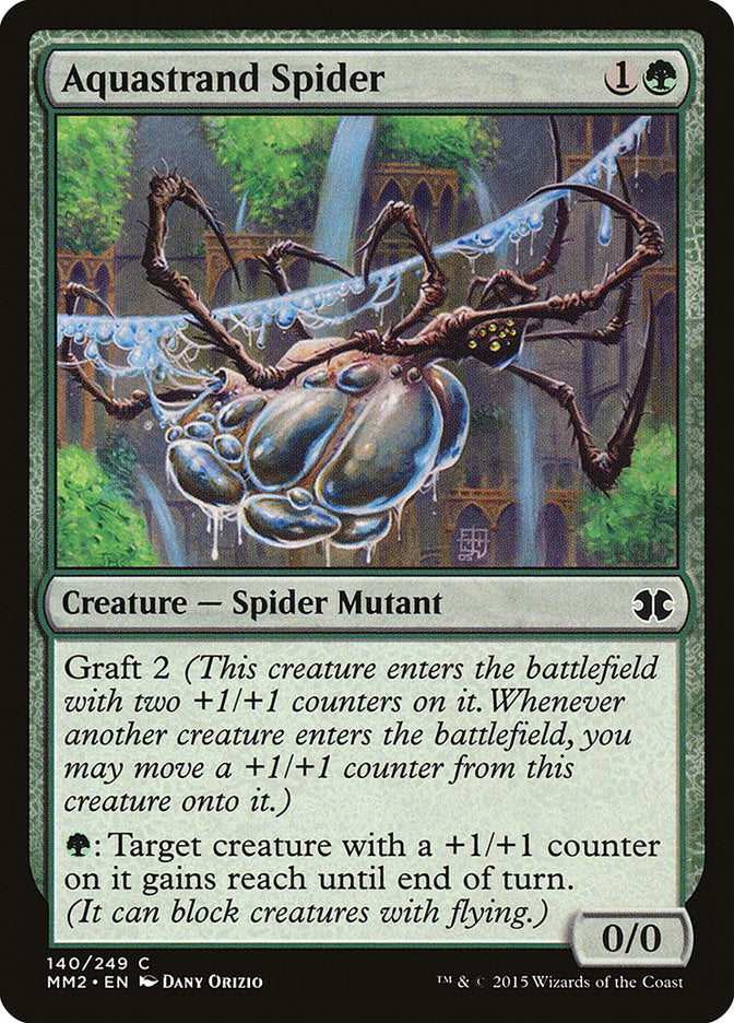 Aquastrand Spider – Common Magic: The Gathering card from Modern Masters 2015 (#140)