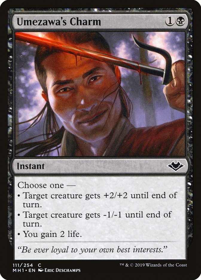 Umezawa's Charm – Common Magic: The Gathering card from Modern Horizons (#111)