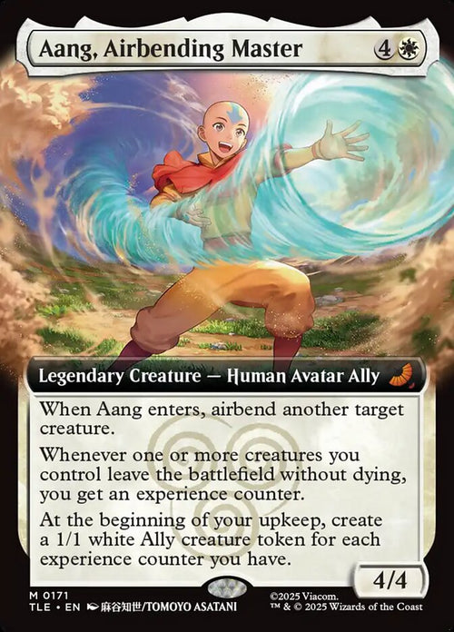 Aang, Airbending Master – Mythic Magic: The Gathering card from Avatar: The Last Airbender Eternal (#171)