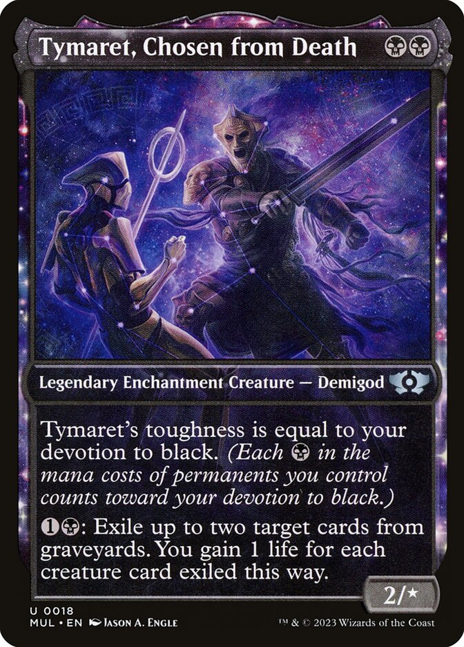 Tymaret, Chosen from Death – Uncommon Magic: The Gathering card from Multiverse Legends (#18)