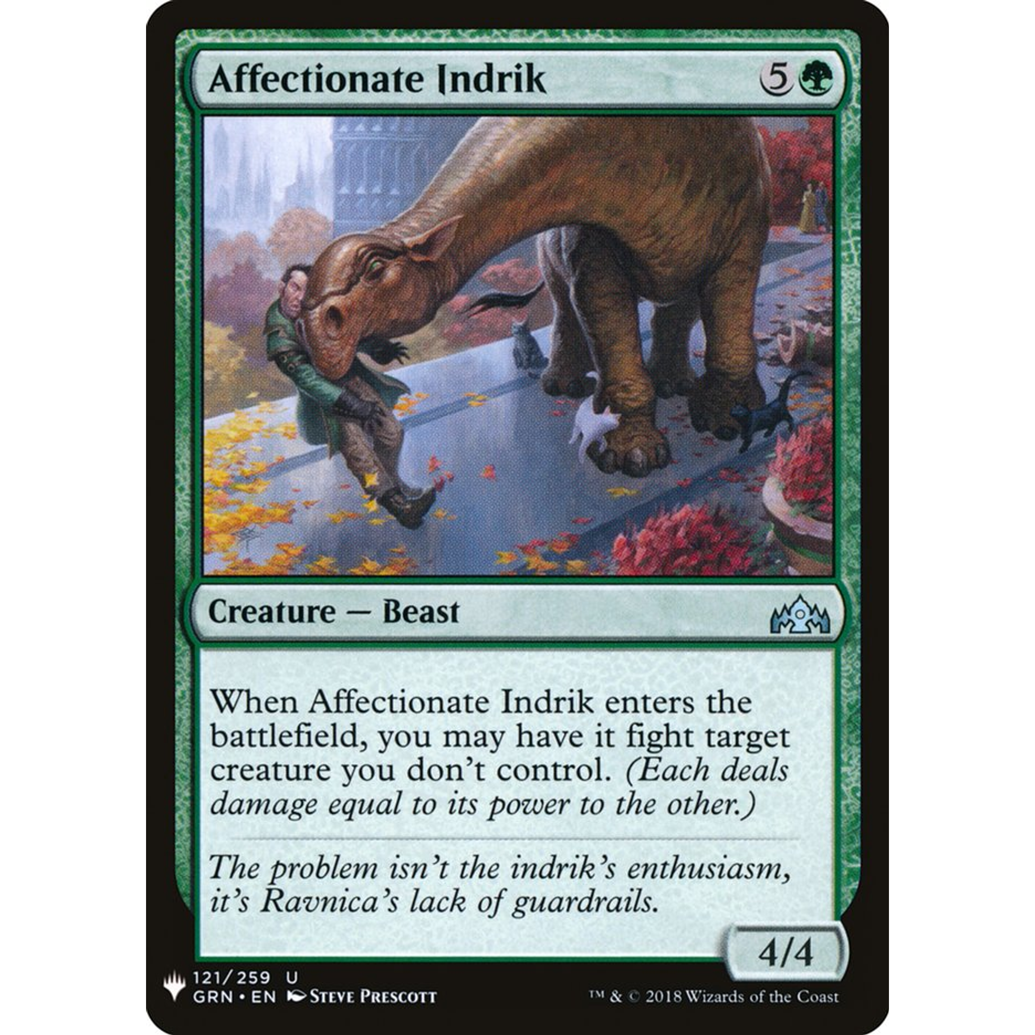 Affectionate Indrik (PLST GRN-121) — Moore Collectables UK