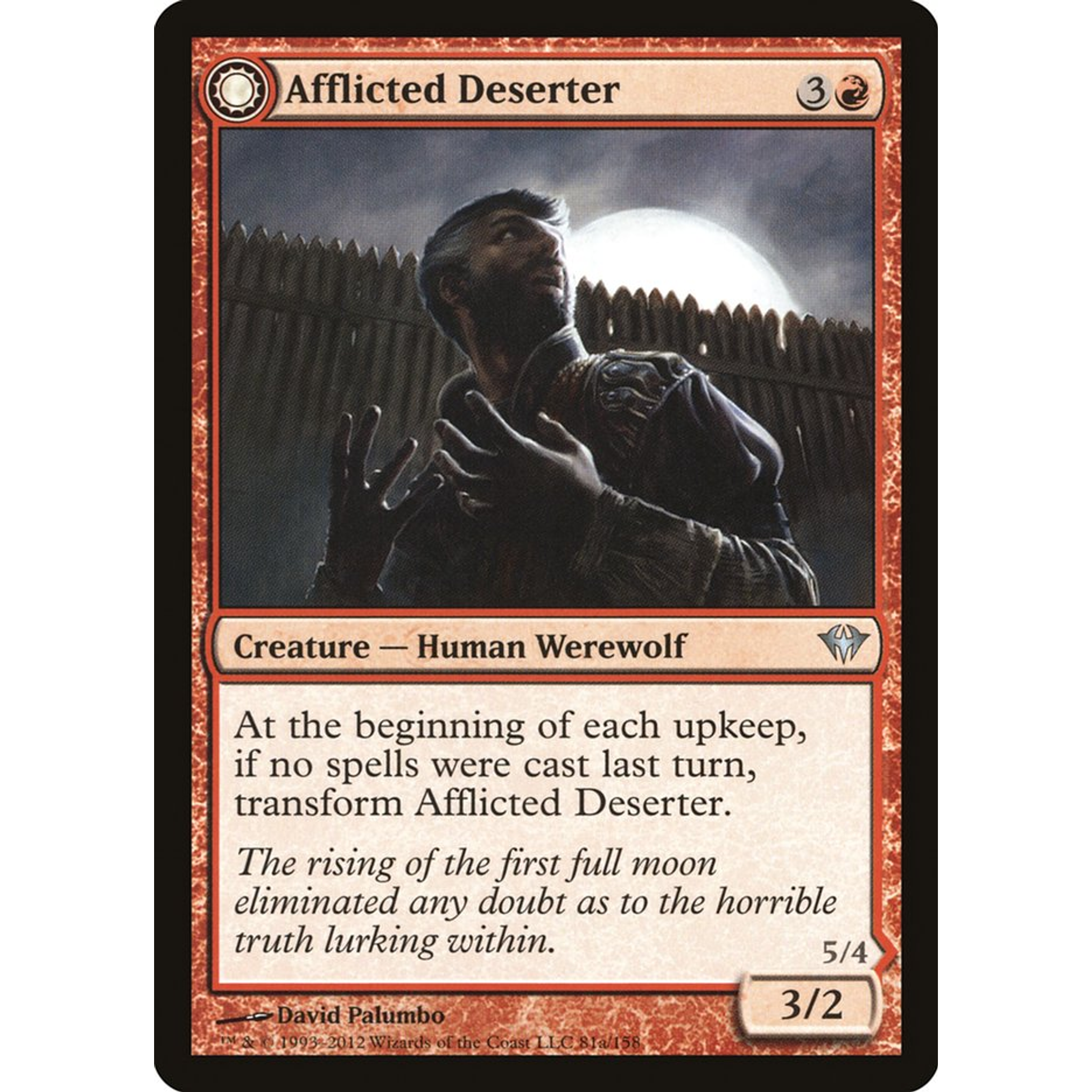 Afflicted Deserter // Werewolf Ransacker (DKA 81) — Moore Collectables UK
