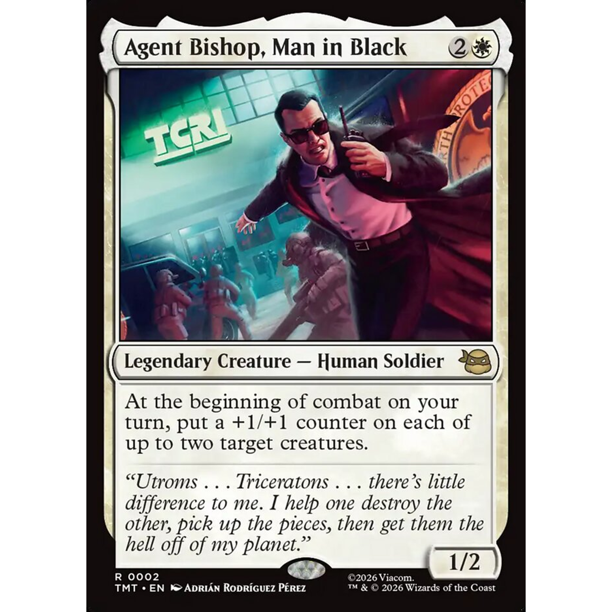 Agent Bishop, Man in Black (TMT 2) — Moore Collectables UK