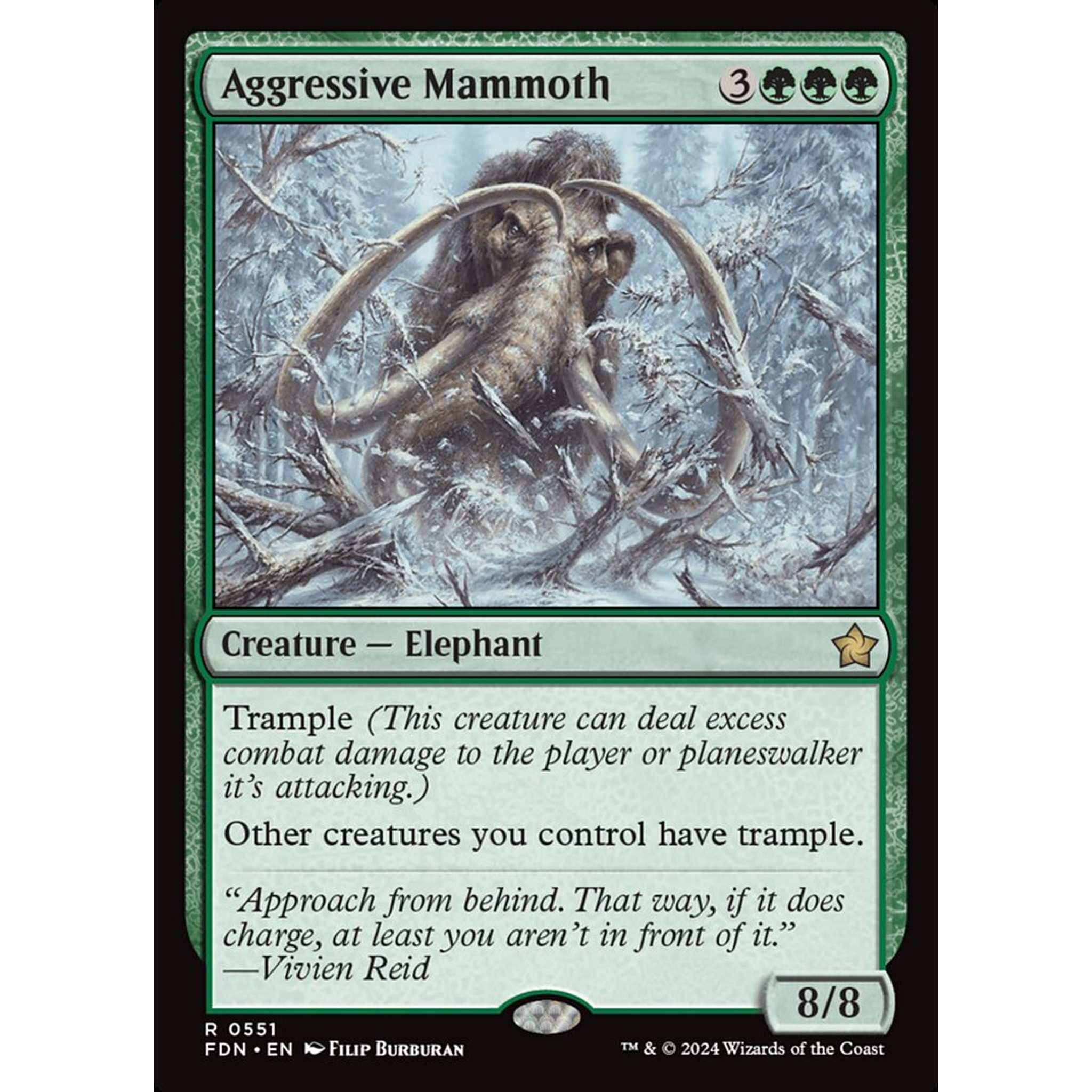 Aggressive Mammoth (FDN 551) — Moore Collectables UK