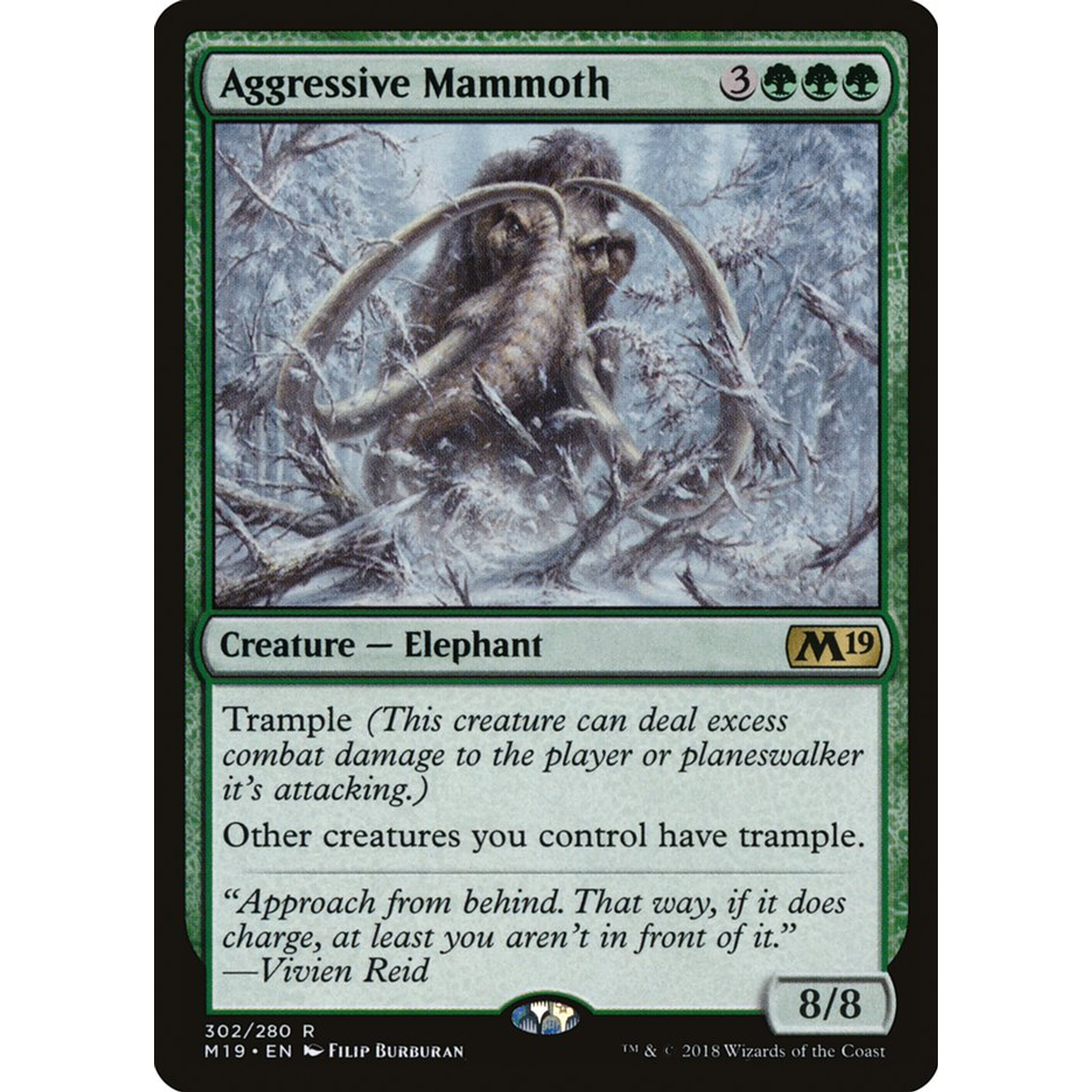 Aggressive Mammoth (M19 302) — Moore Collectables UK