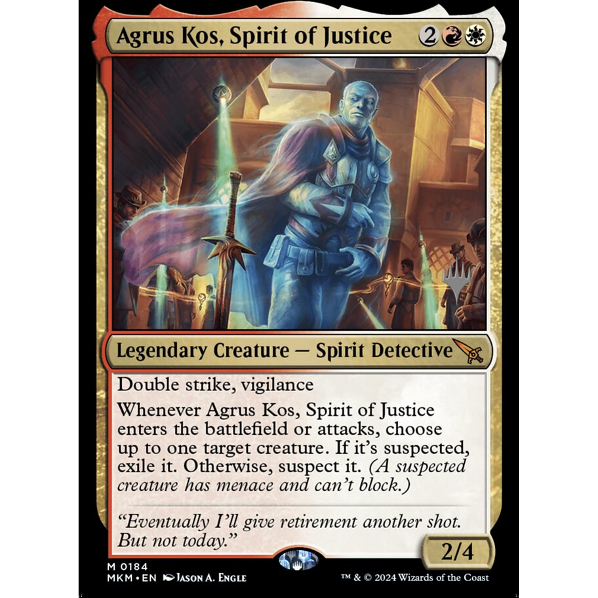 Agrus Kos, Spirit of Justice (PMKM 184p) — Moore Collectables UK