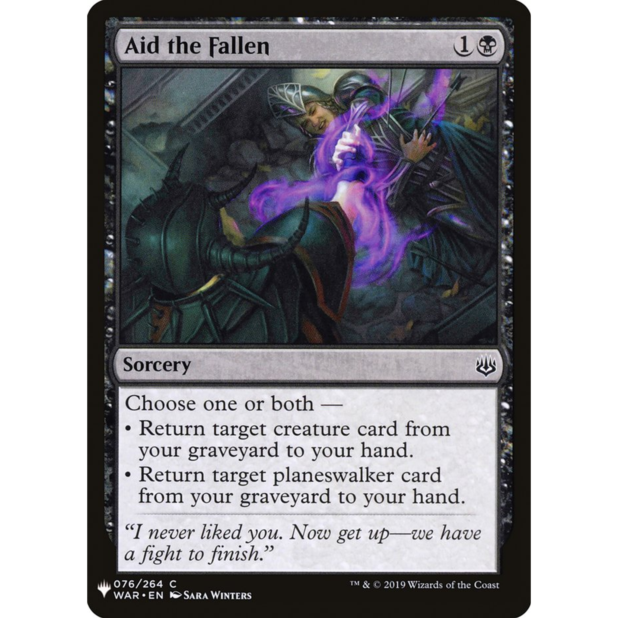 Aid the Fallen (PLST WAR-76) — Moore Collectables UK