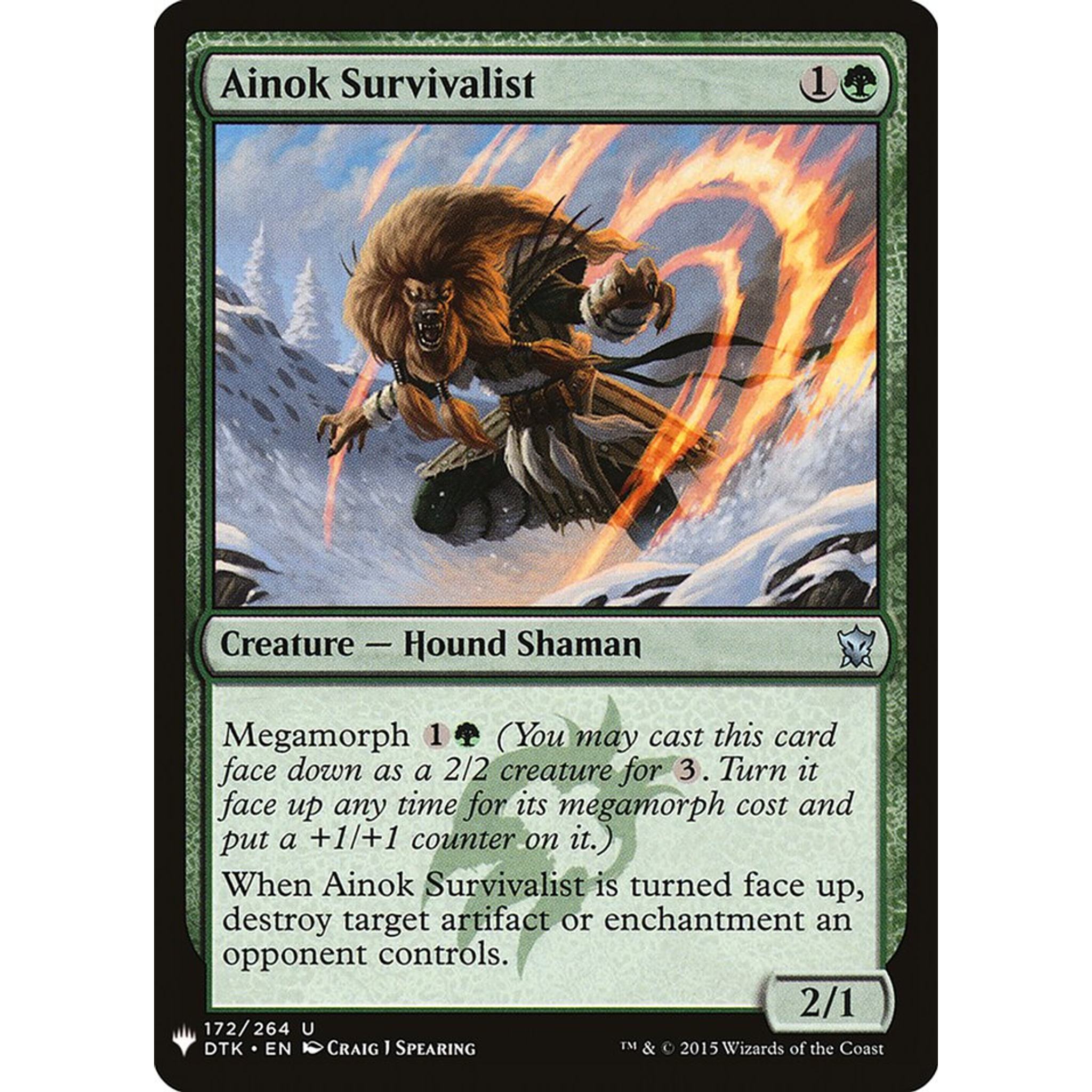Ainok Survivalist (PLST DTK-172) — Moore Collectables UK