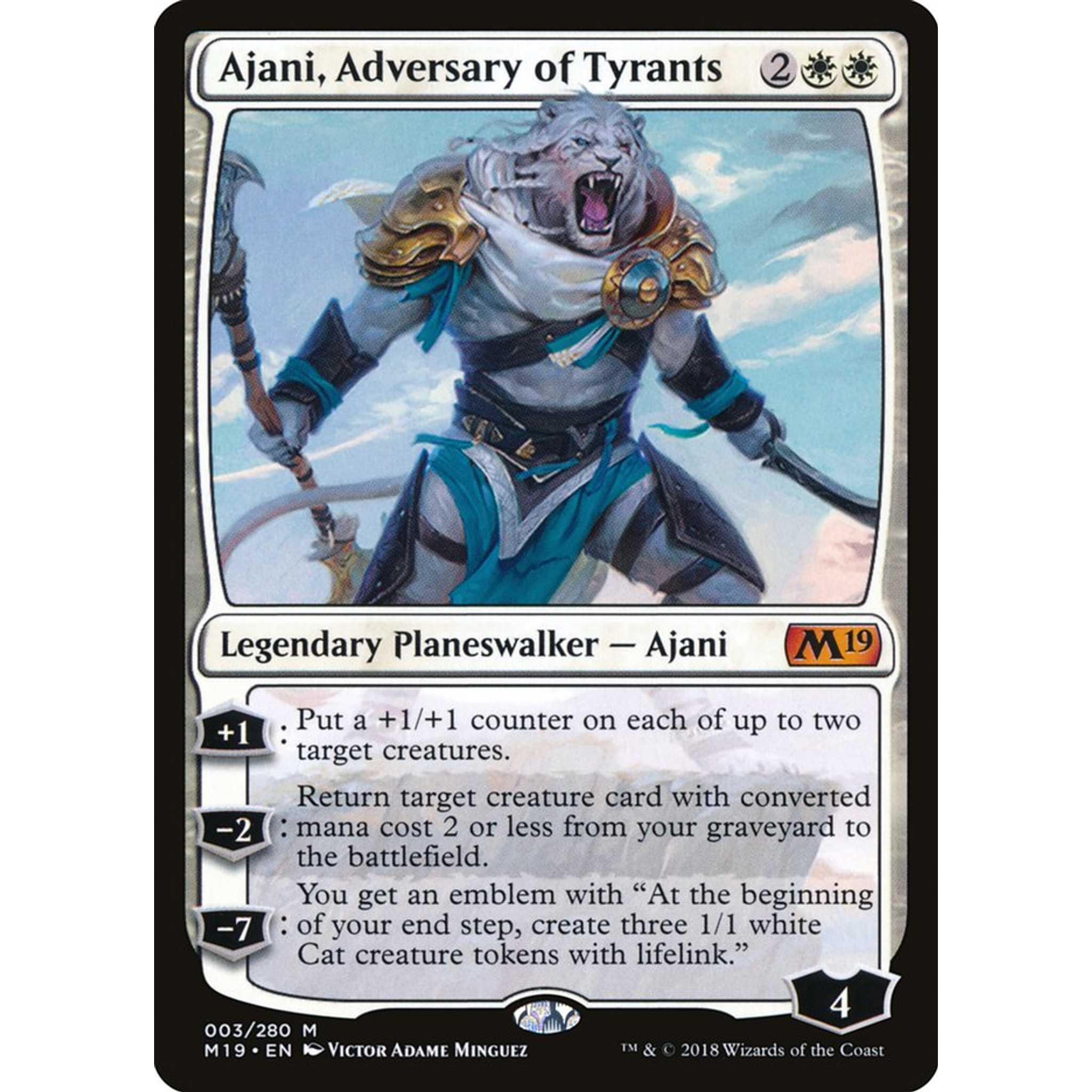 Ajani, Adversary of Tyrants (M19 3) — Moore Collectables UK