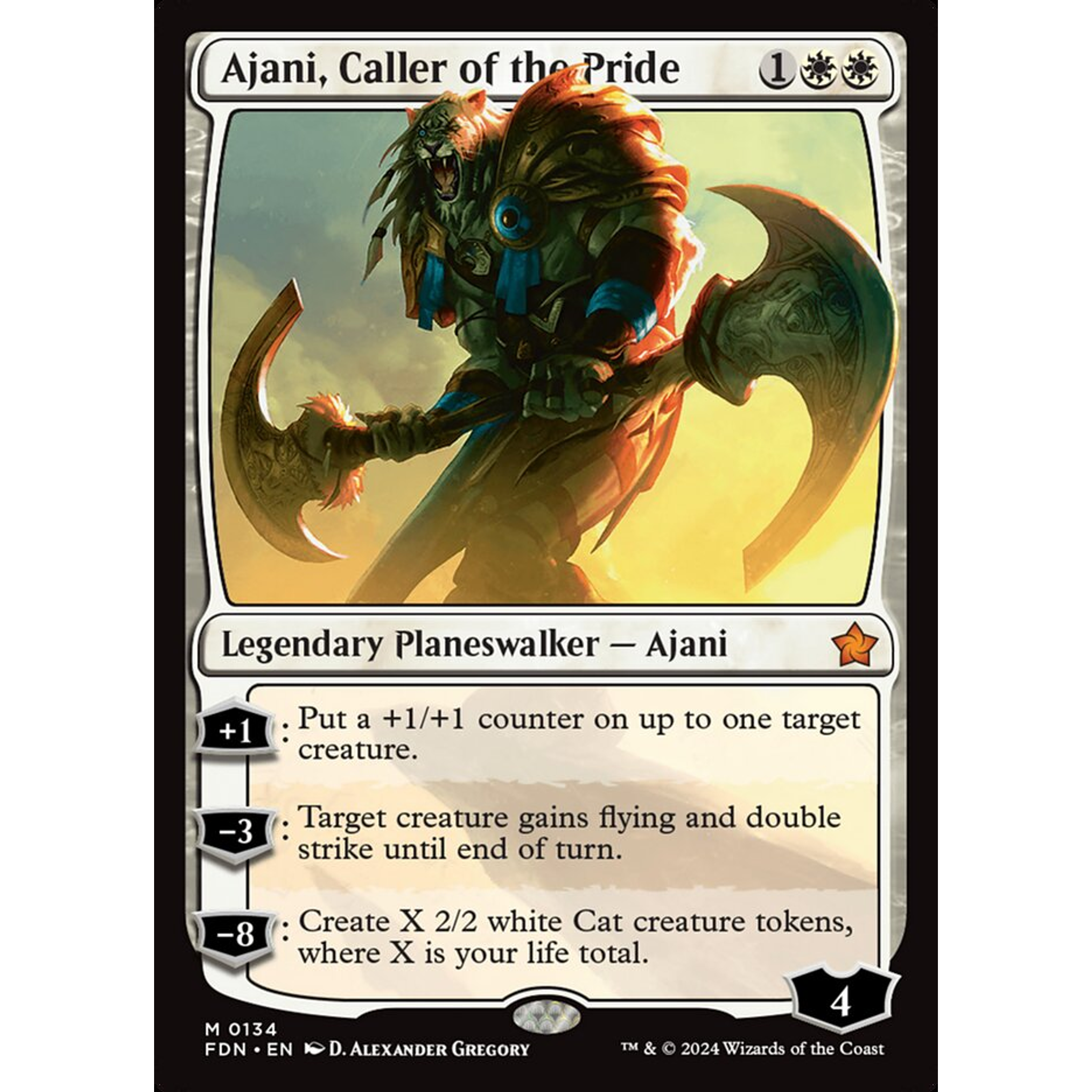 Ajani, Caller of the Pride (FDN 134) — Moore Collectables UK