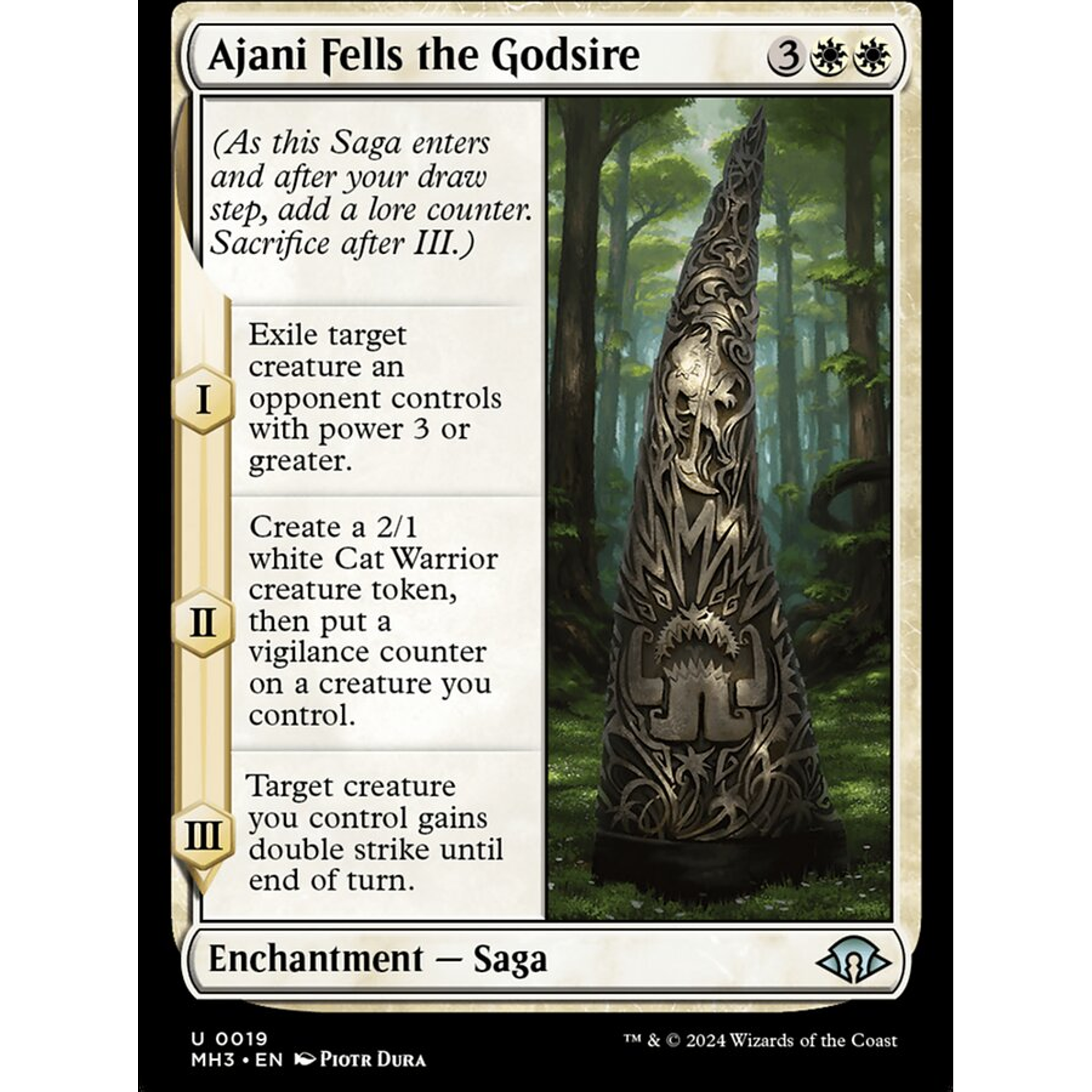 Ajani Fells the Godsire (MH3 19) — Moore Collectables UK
