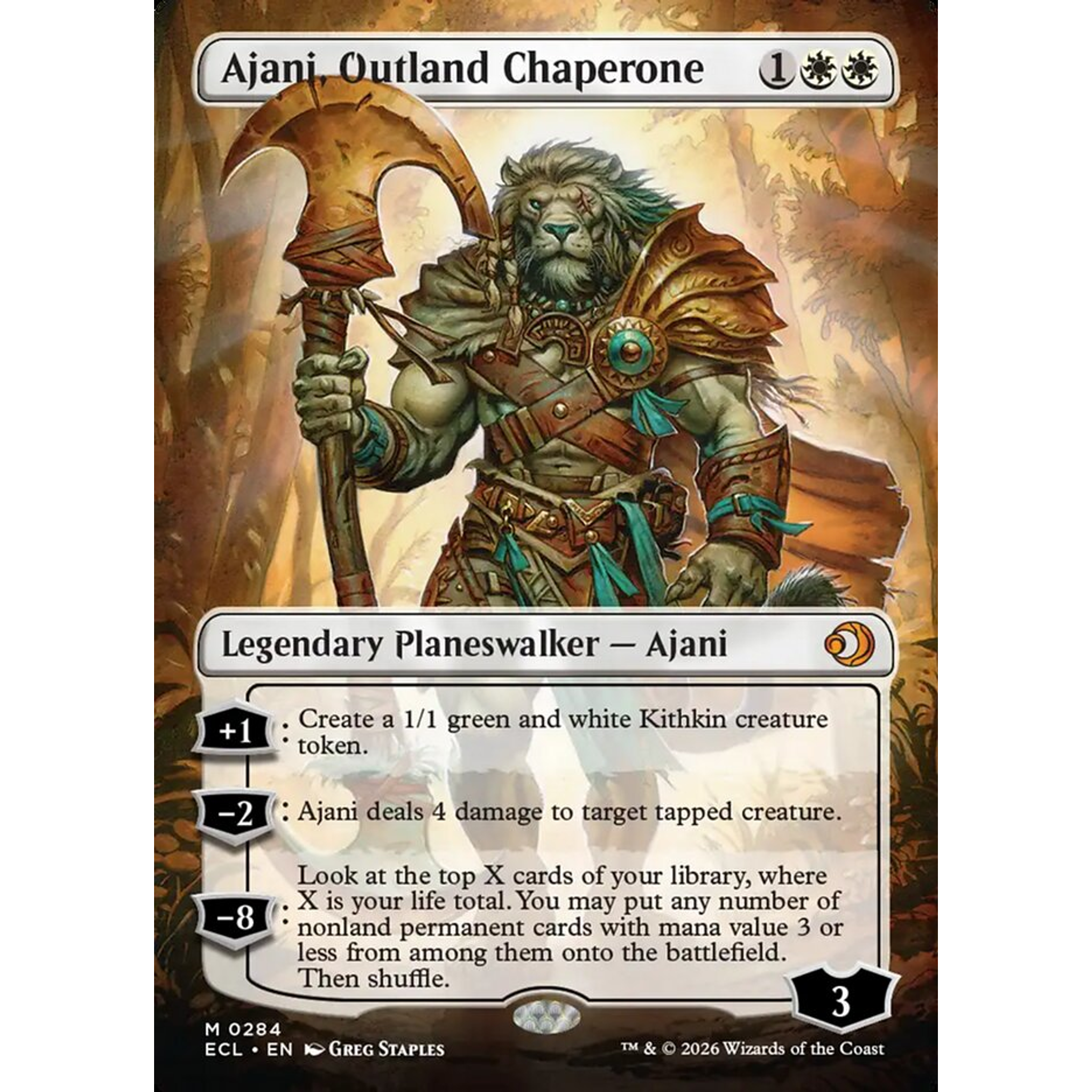 Ajani, Outland Chaperone (ECL 284) — Moore Collectables UK