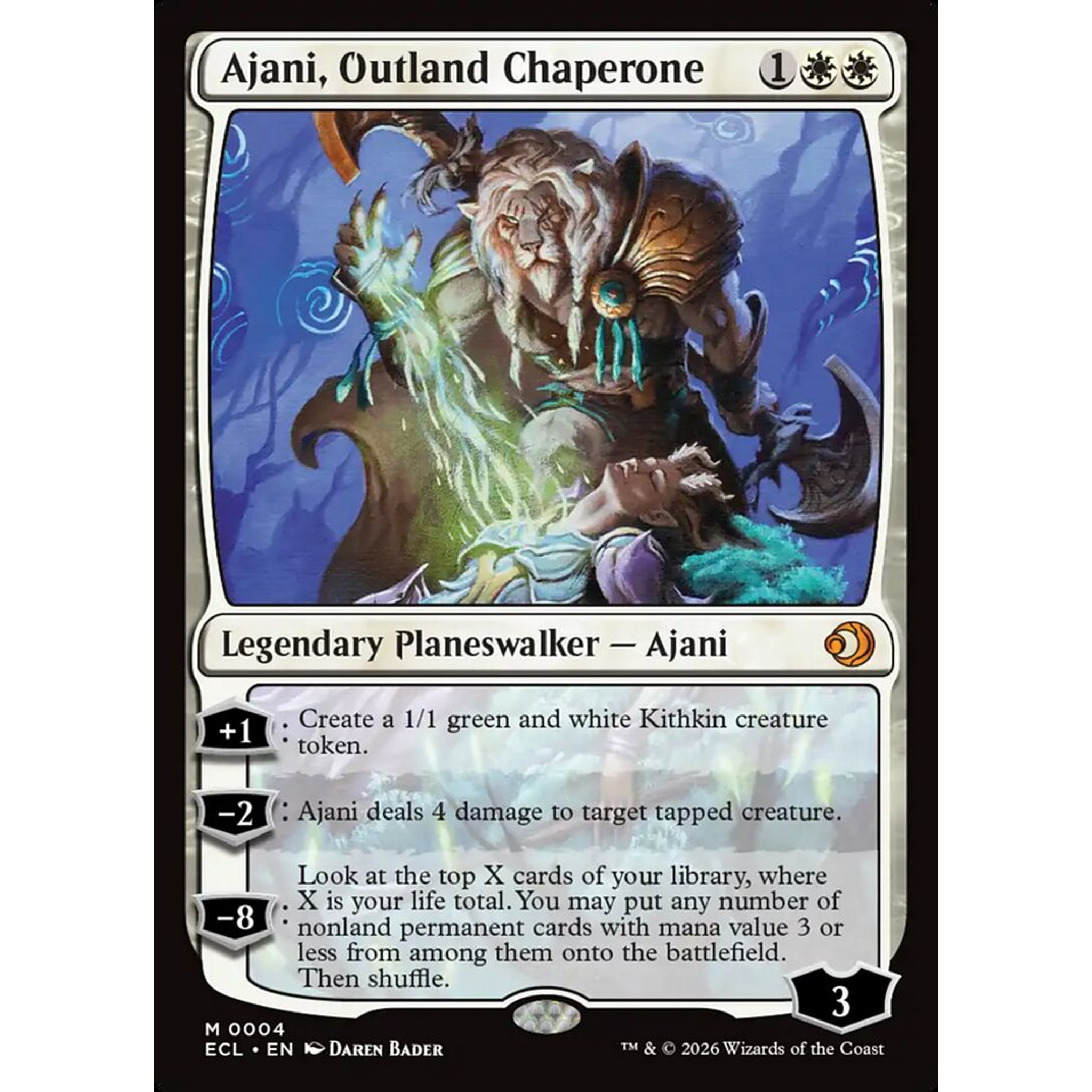 Ajani, Outland Chaperone (ECL 4) — Moore Collectables UK