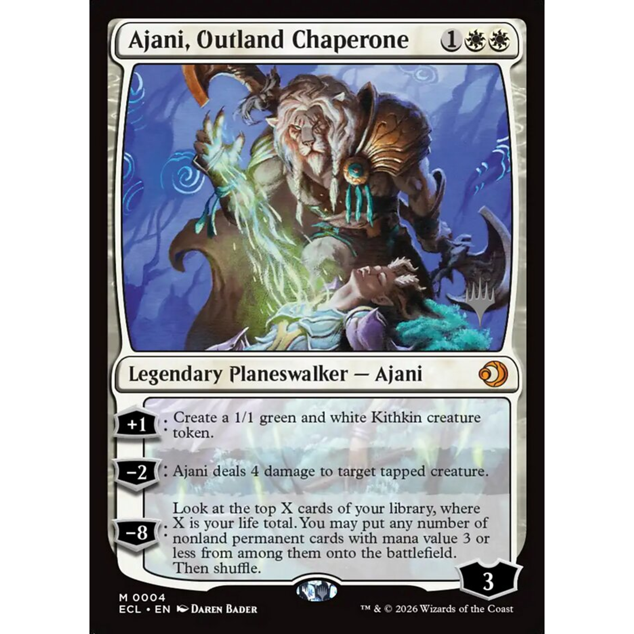 Ajani, Outland Chaperone (PECL 4p) — Moore Collectables UK