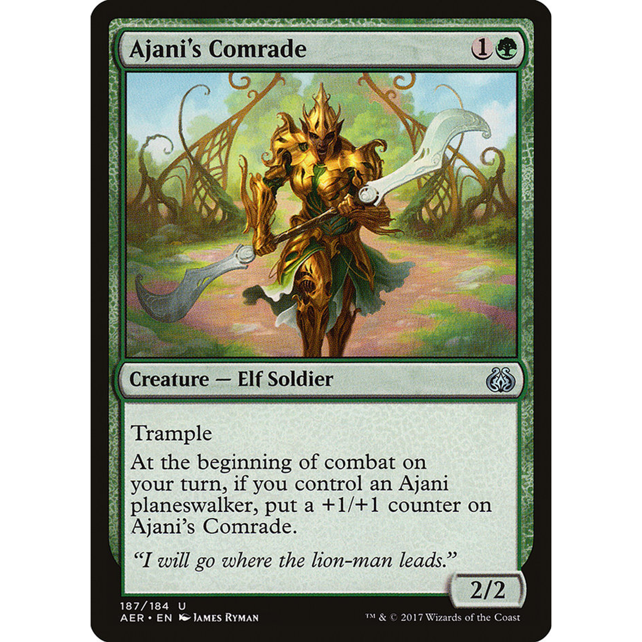 Ajani's Comrade (AER 187) — Moore Collectables UK