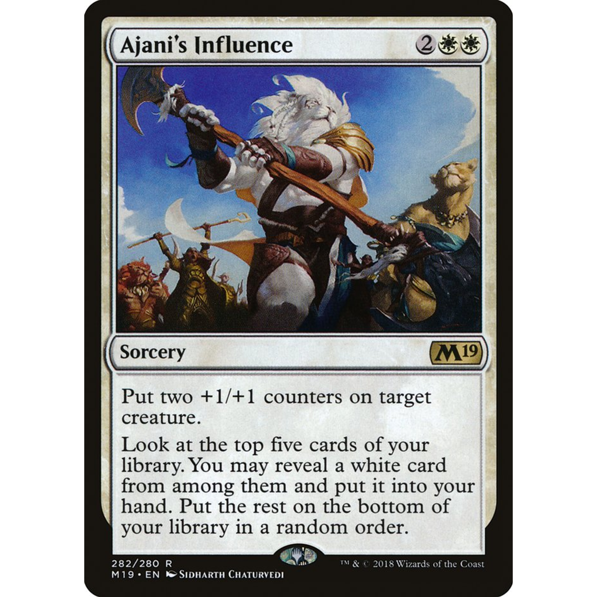 Ajani's Influence (M19 282) — Moore Collectables UK