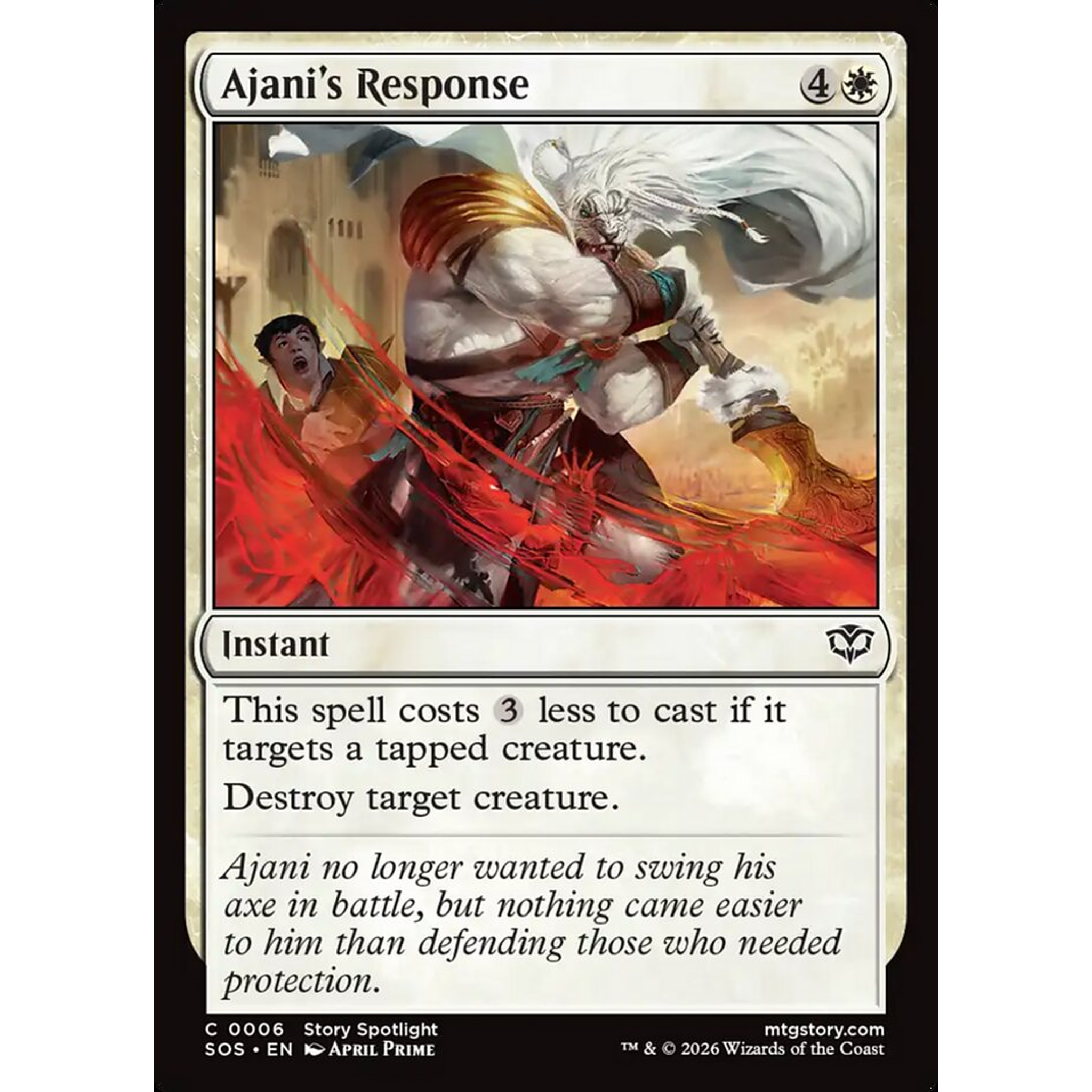 Ajani's Response (SOS 6) — Moore Collectables UK