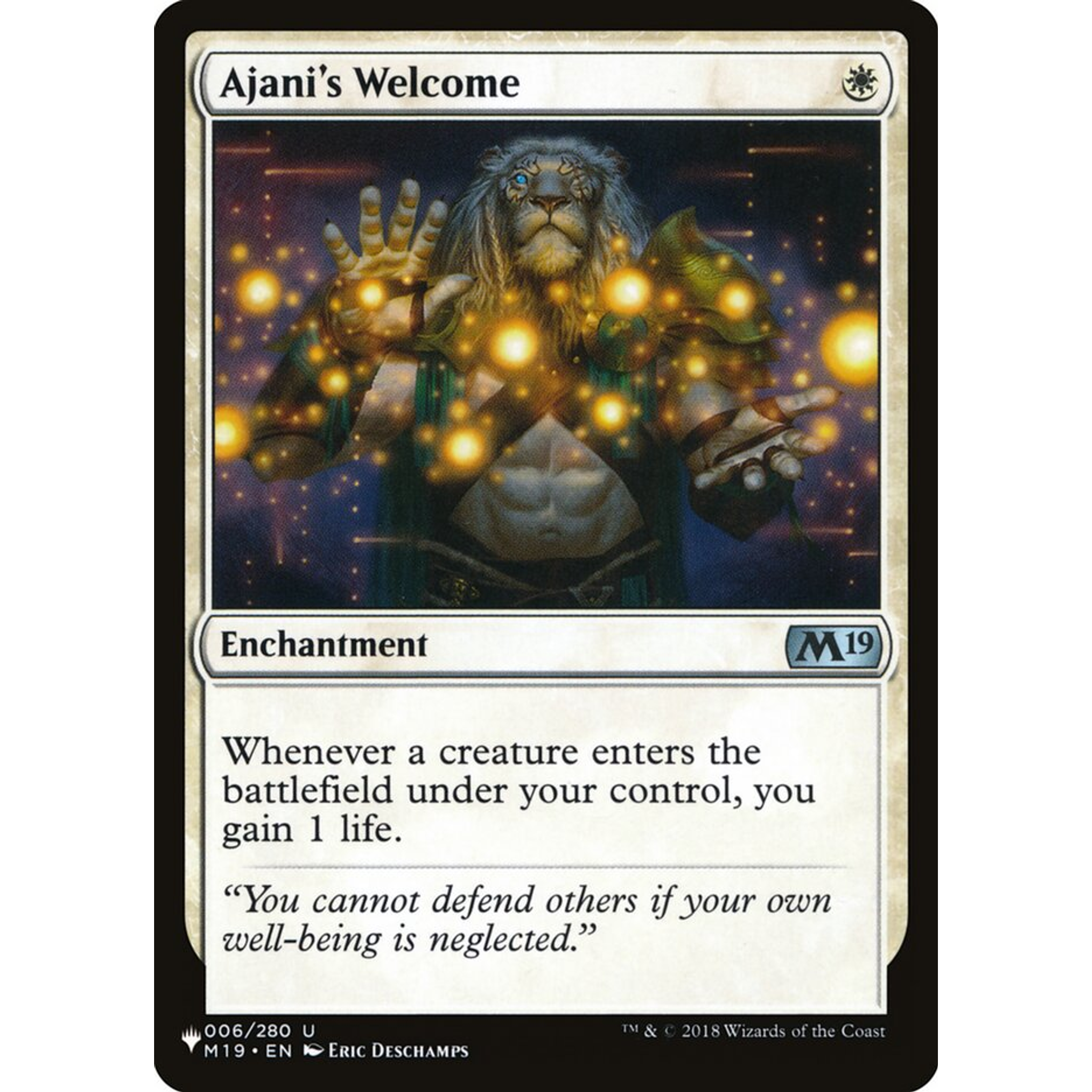 Ajani's Welcome (PLST M19-6) — Moore Collectables UK