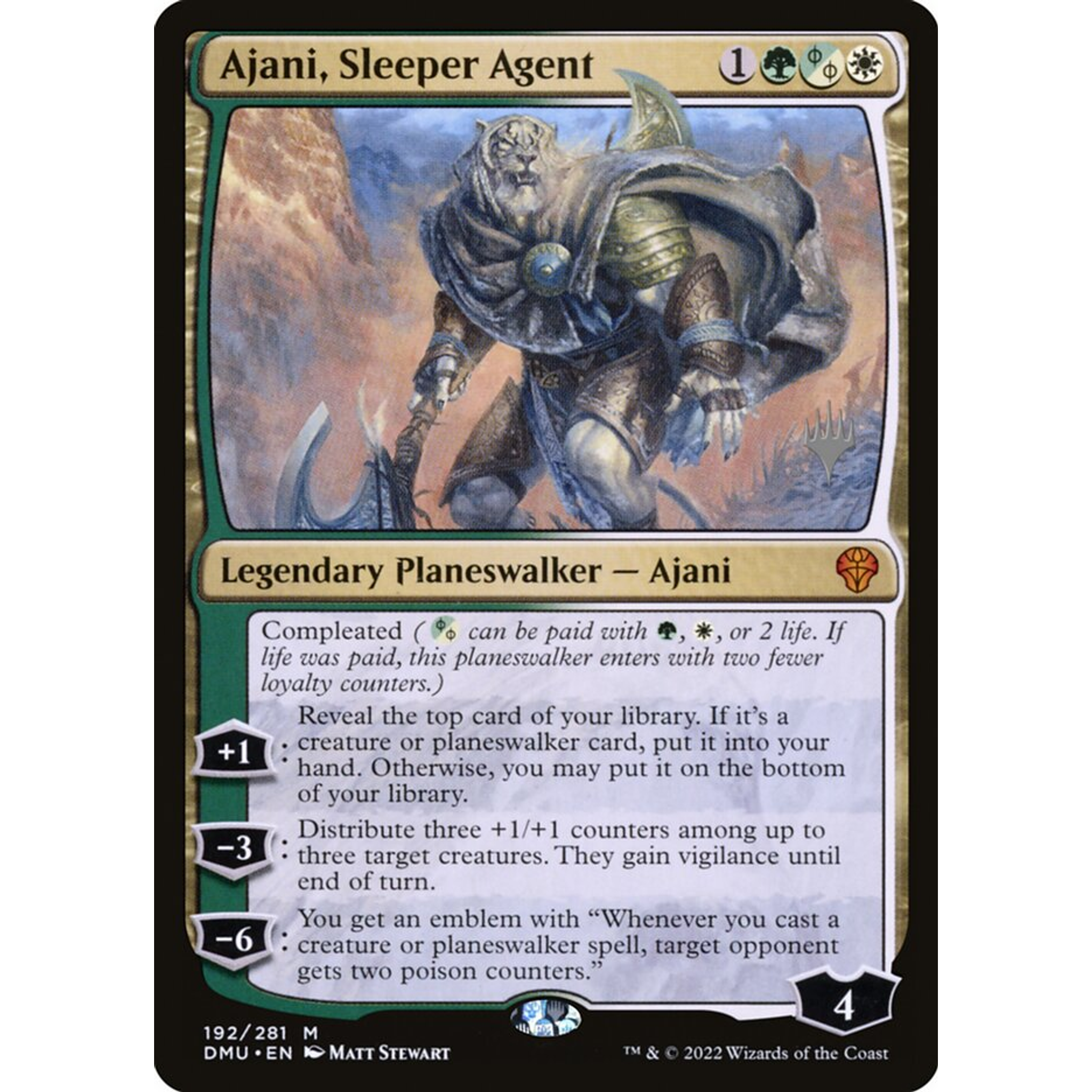 Ajani, Sleeper Agent (PDMU 192p) — Moore Collectables UK