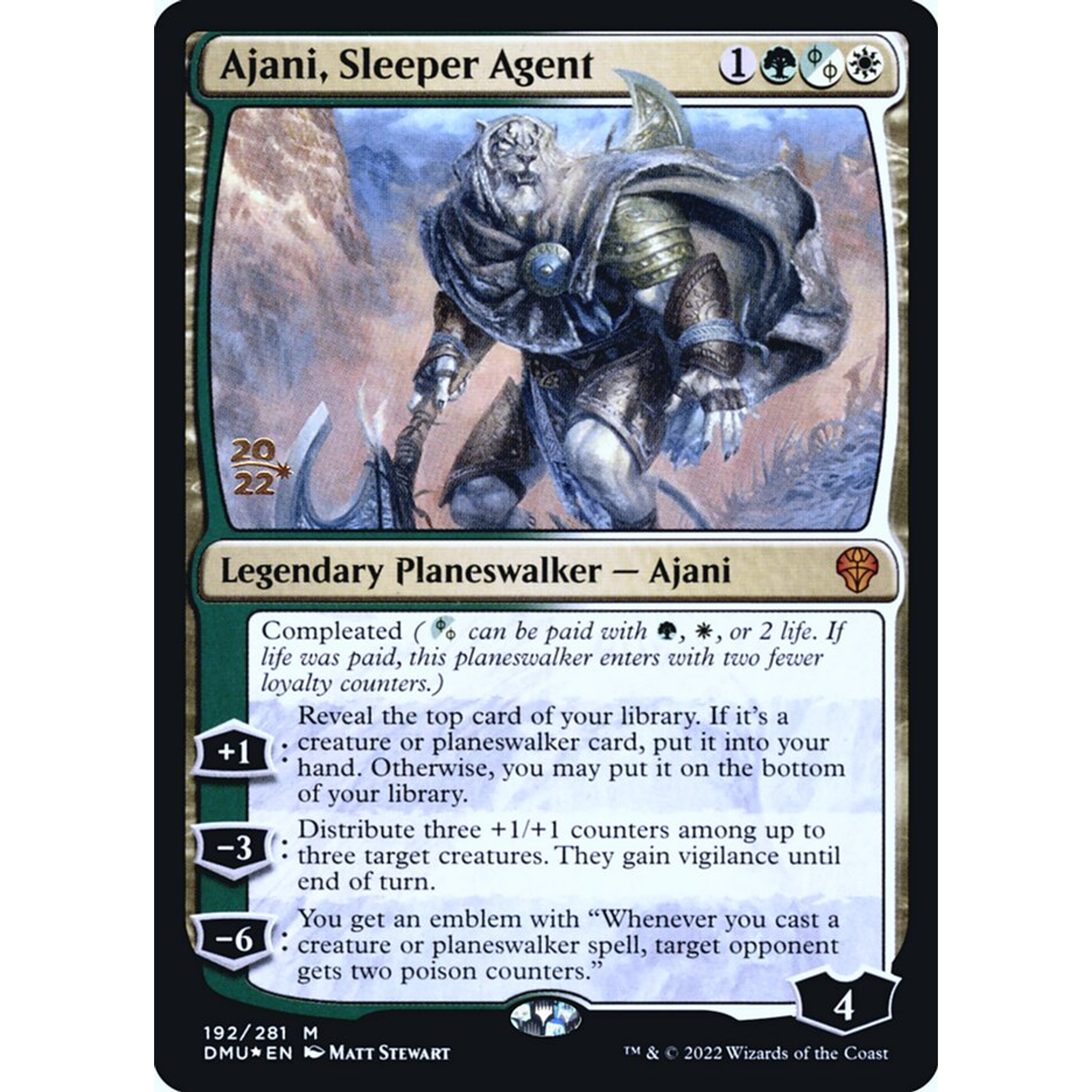 Ajani, Sleeper Agent (PDMU 192s) — Moore Collectables UK