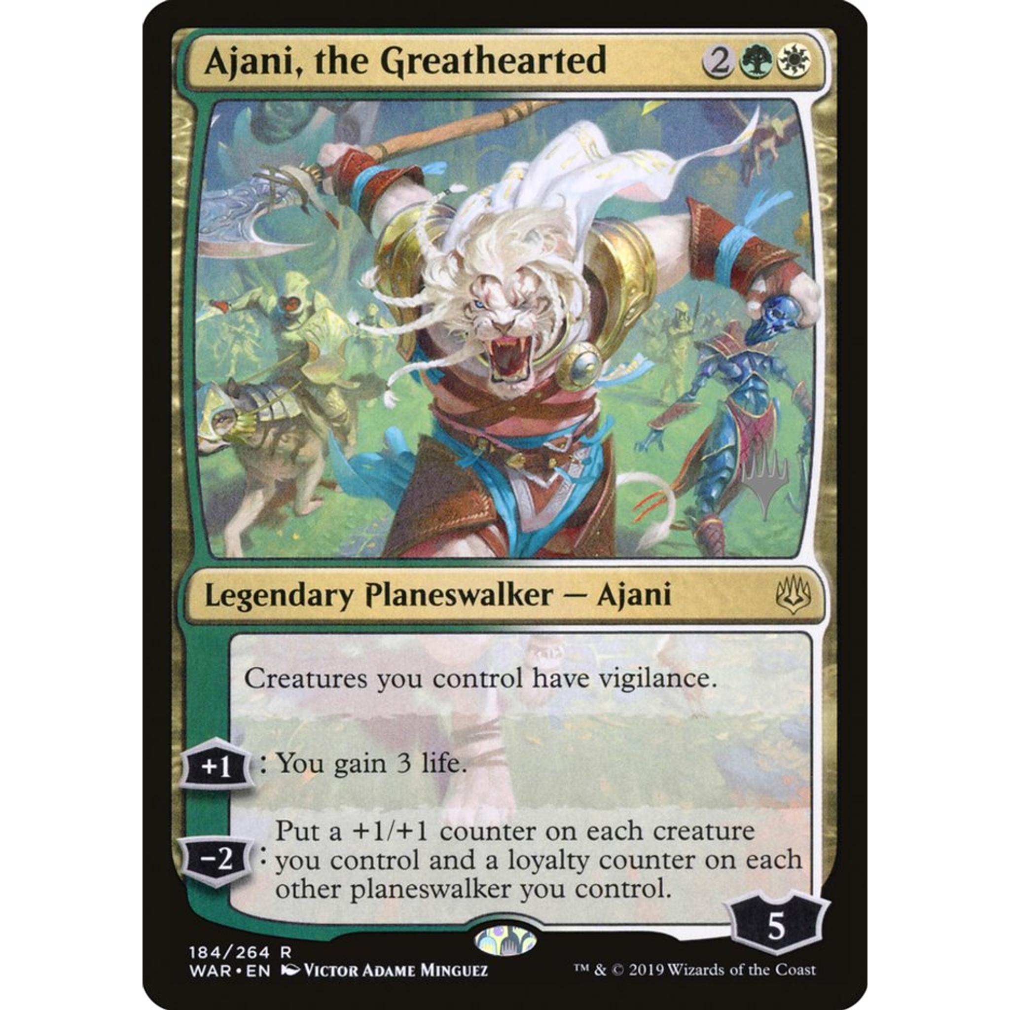 Ajani, the Greathearted (PWAR 184p) — Moore Collectables UK