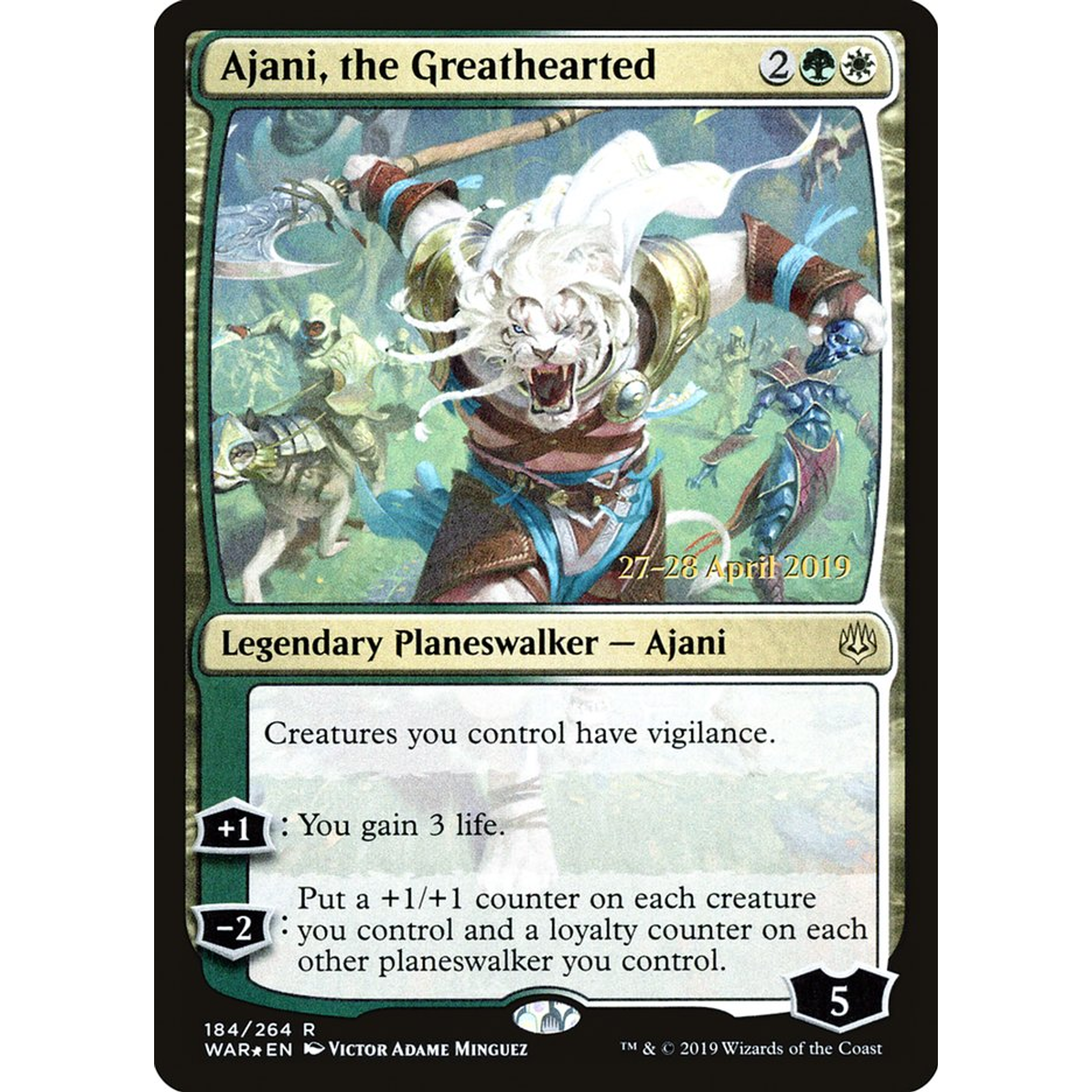 Ajani, the Greathearted (PWAR 184s) — Moore Collectables UK