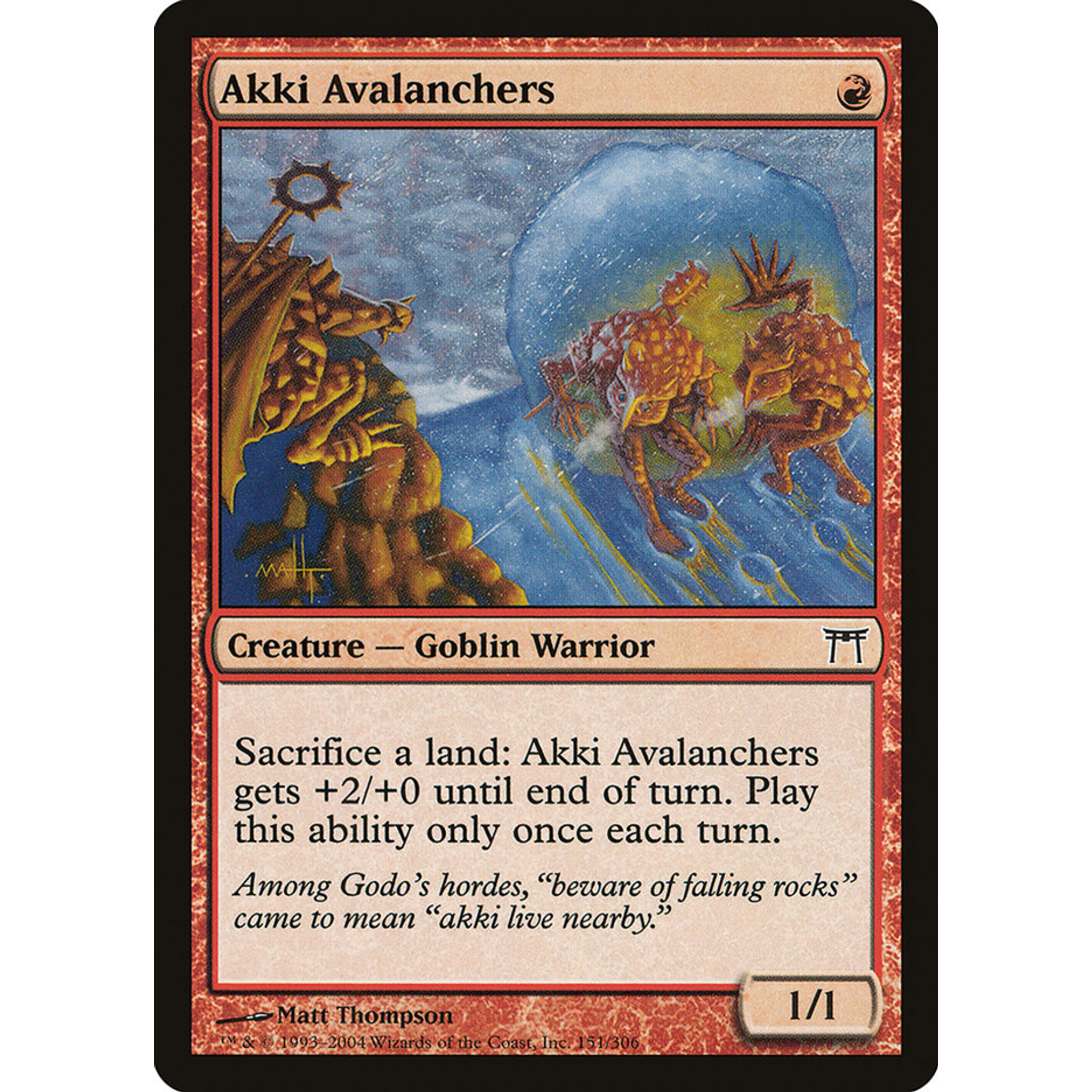 Akki Avalanchers (CHK 151) — Moore Collectables UK