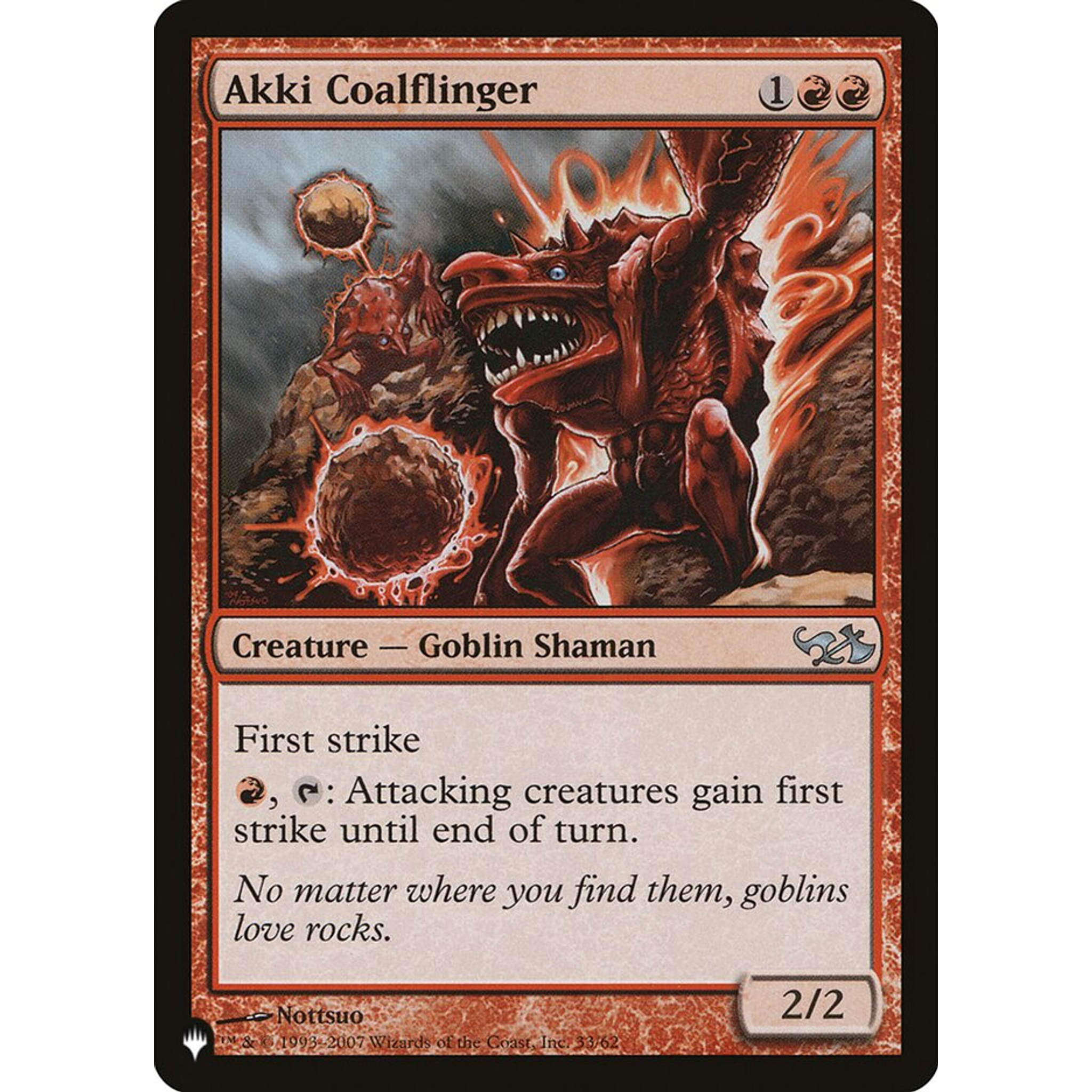 Akki Coalflinger (PLST DD1-33) — Moore Collectables UK
