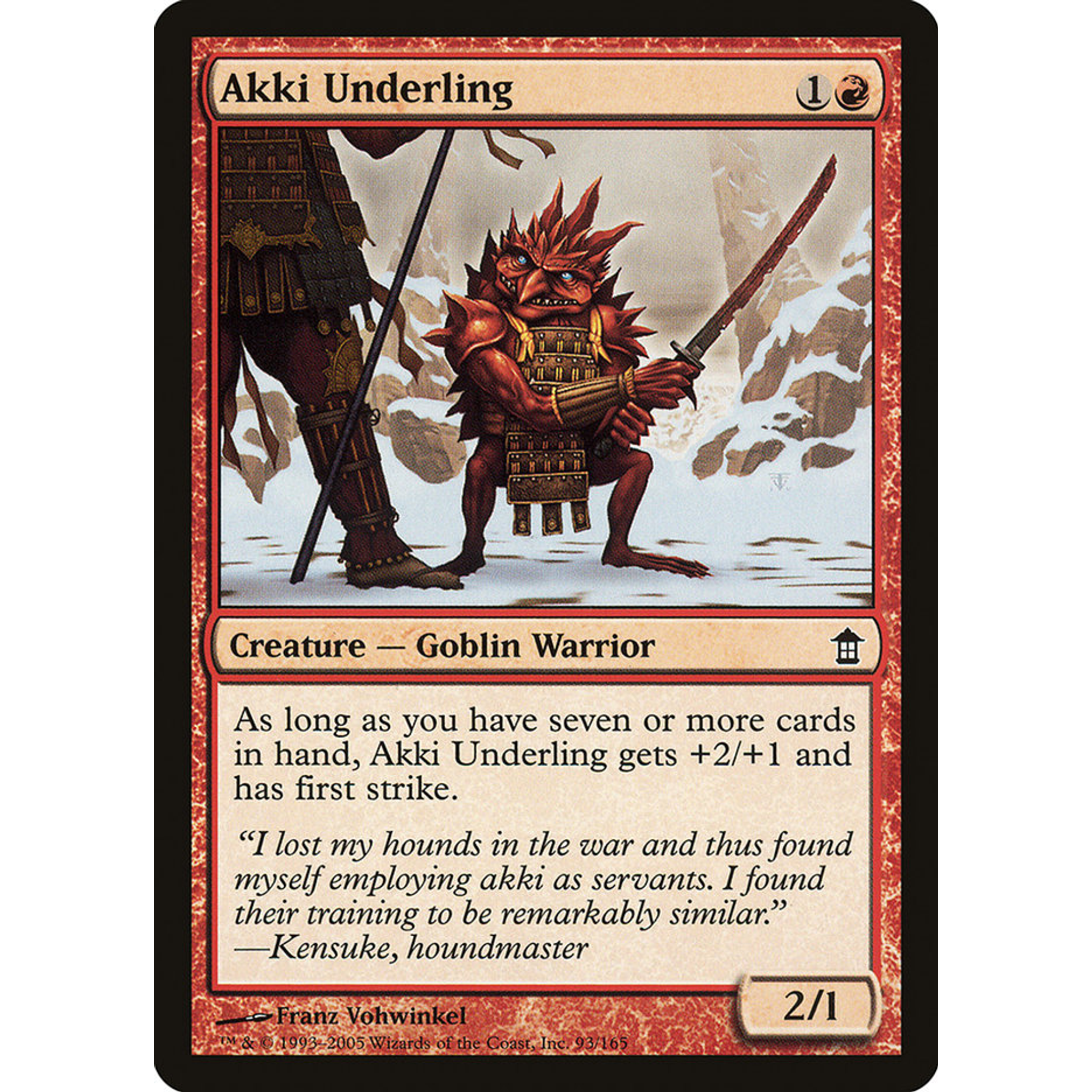 Akki Underling (SOK 93) — Moore Collectables UK