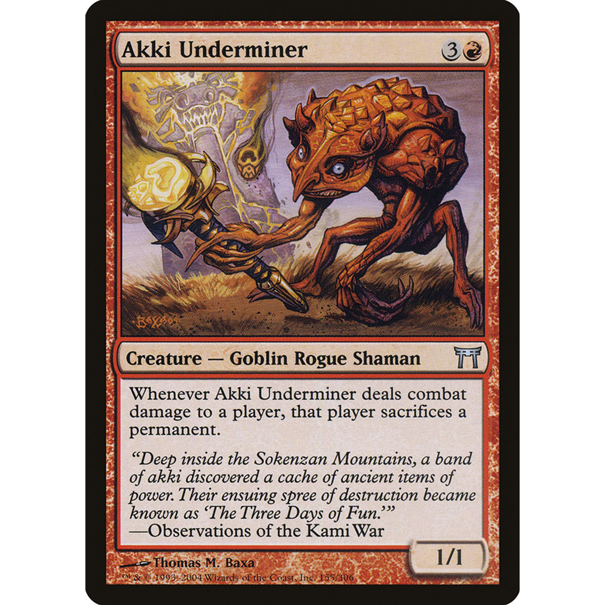 Akki Underminer (CHK 155) — Moore Collectables UK