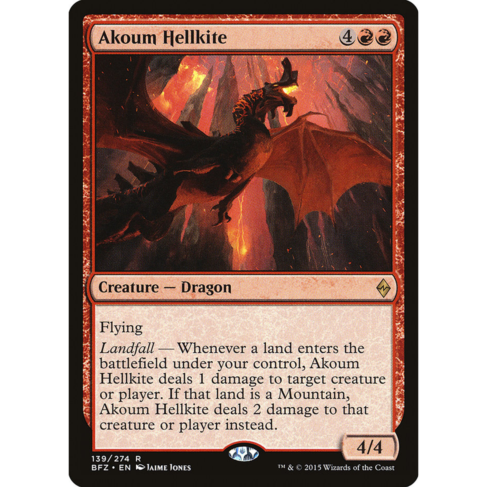 Akoum Hellkite (BFZ 139) — Moore Collectables UK