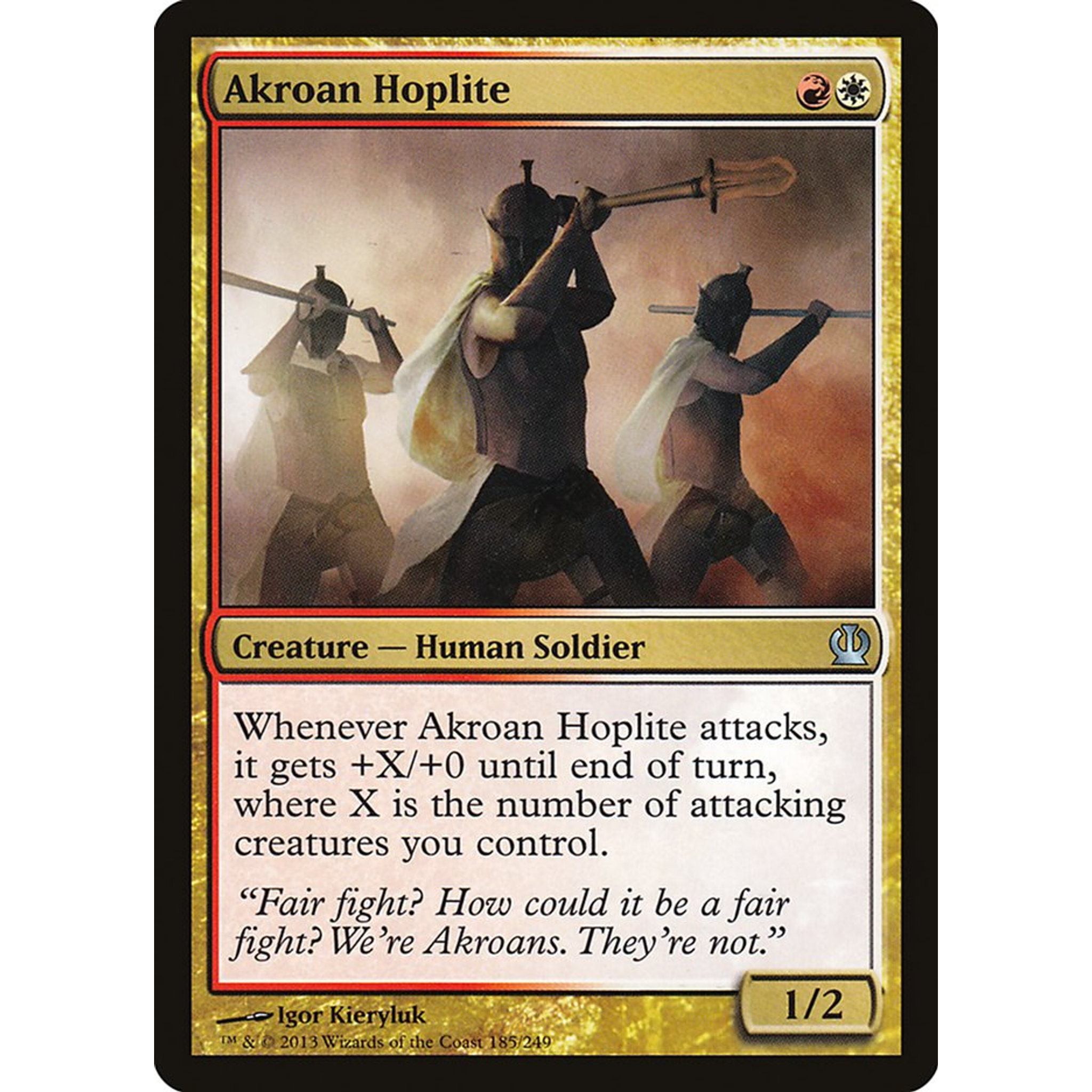 Akroan Hoplite (THS 185) — Moore Collectables UK