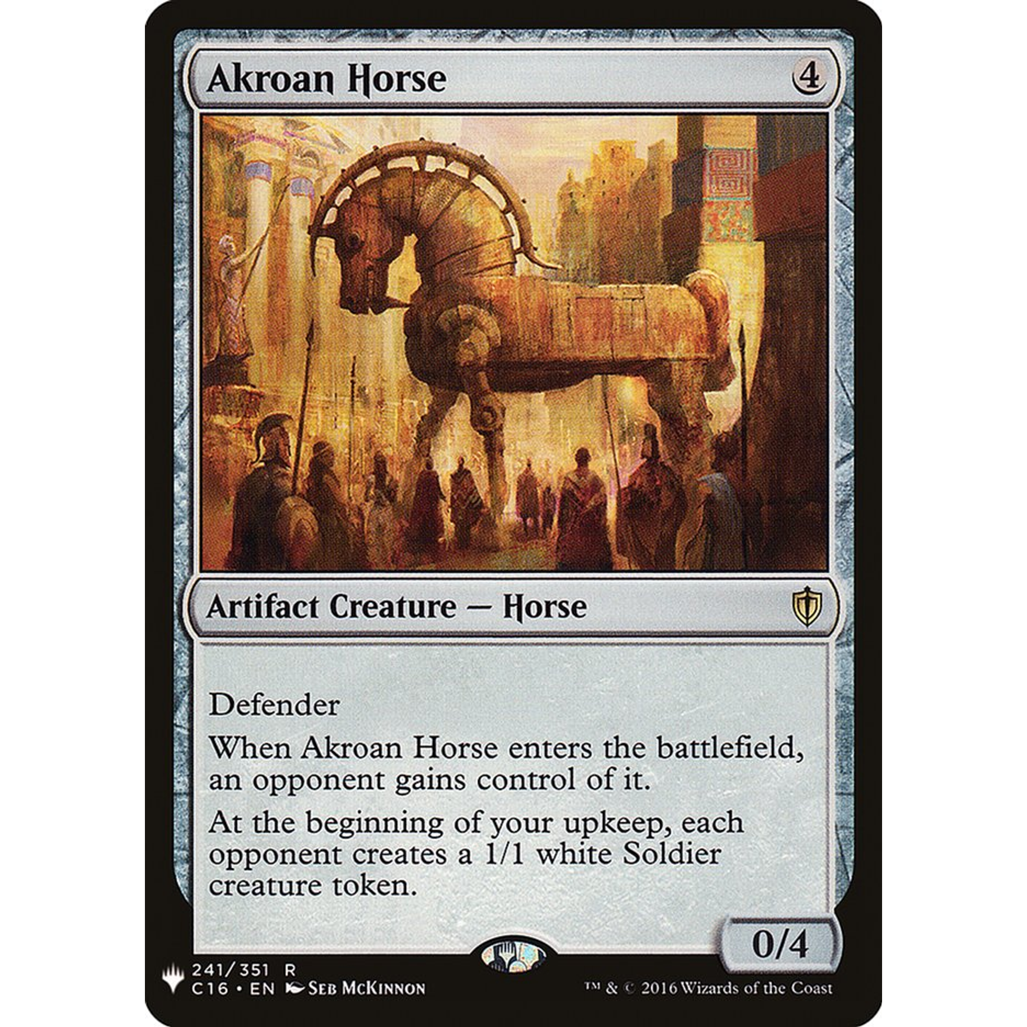 Akroan Horse (PLST C16-241) — Moore Collectables UK