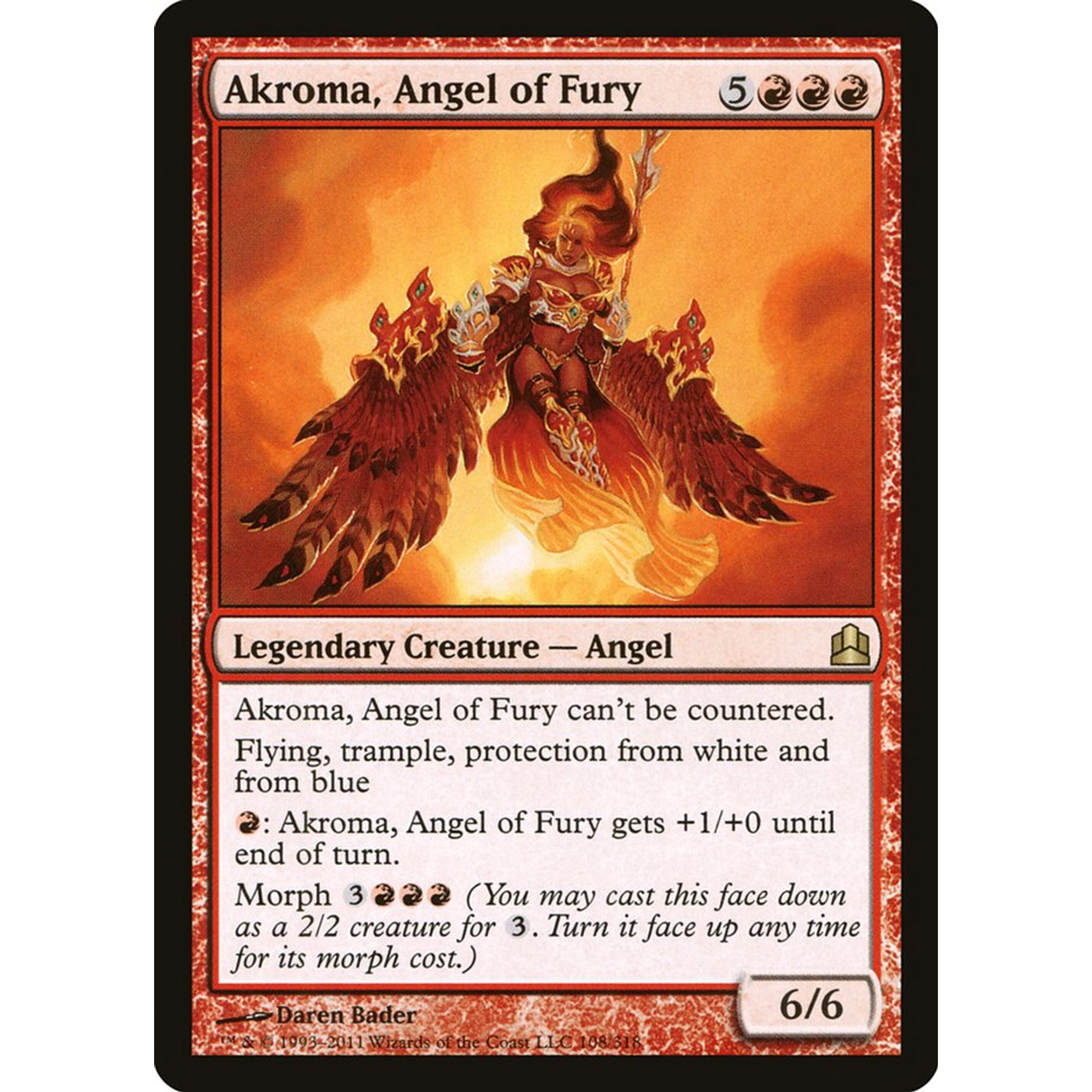 Akroma, Angel of Fury (CMD 108) — Moore Collectables UK
