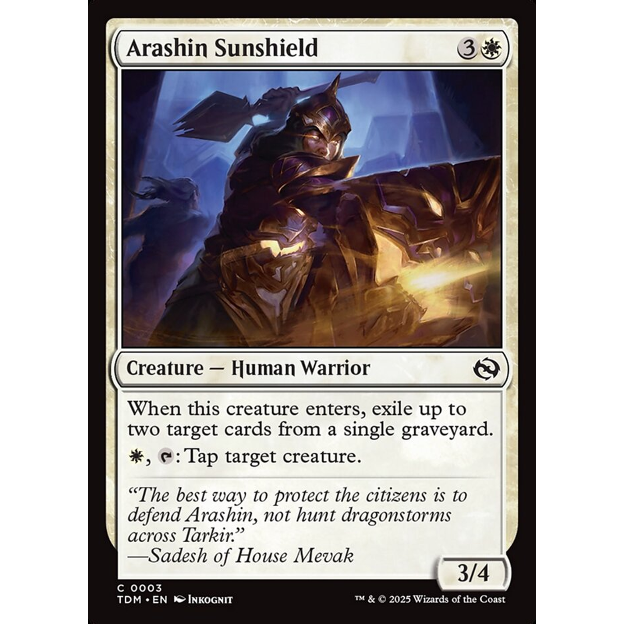 Arashin Sunshield (TDM 3) — Moore Collectables UK