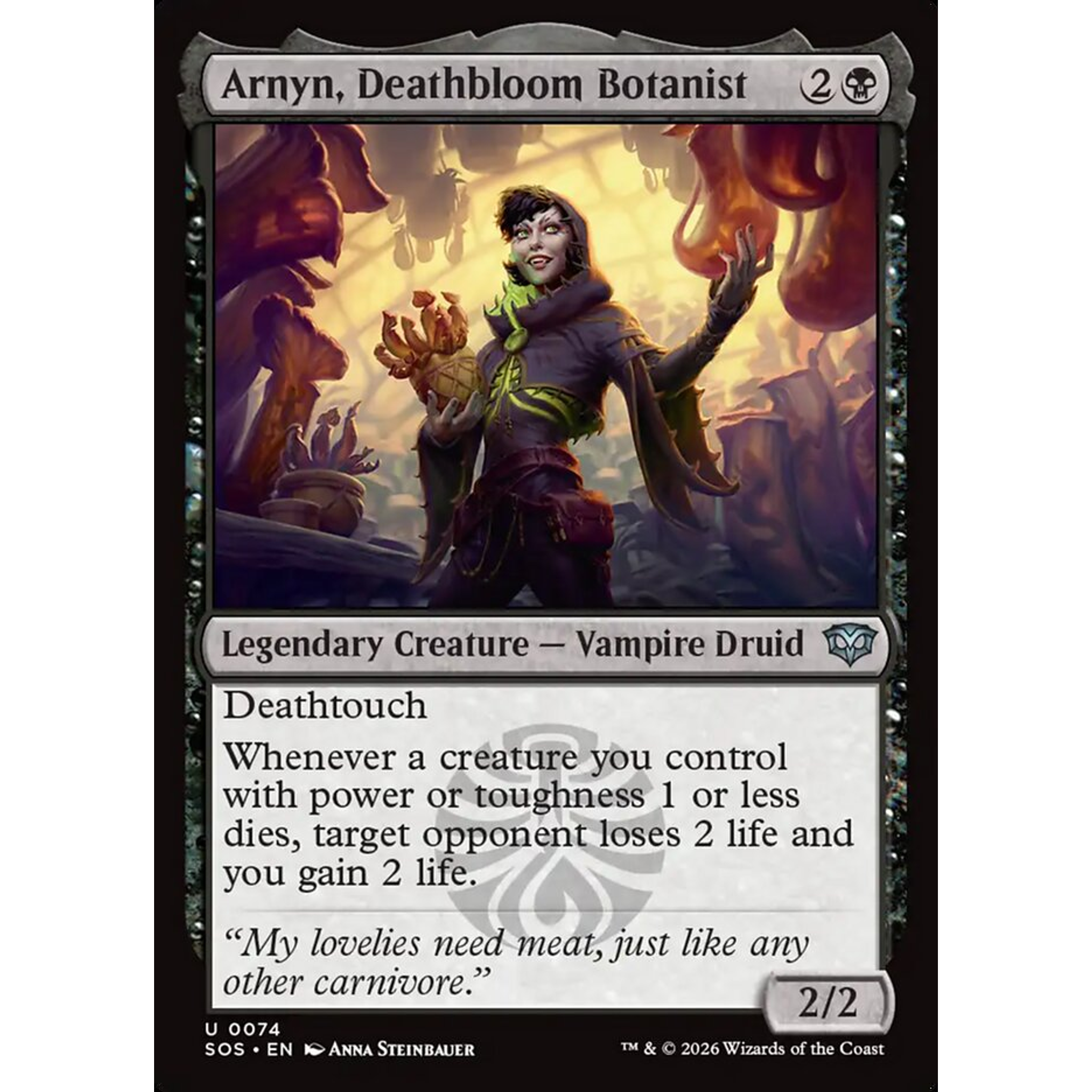 Arnyn, Deathbloom Botanist (SOS 74) — Moore Collectables UK