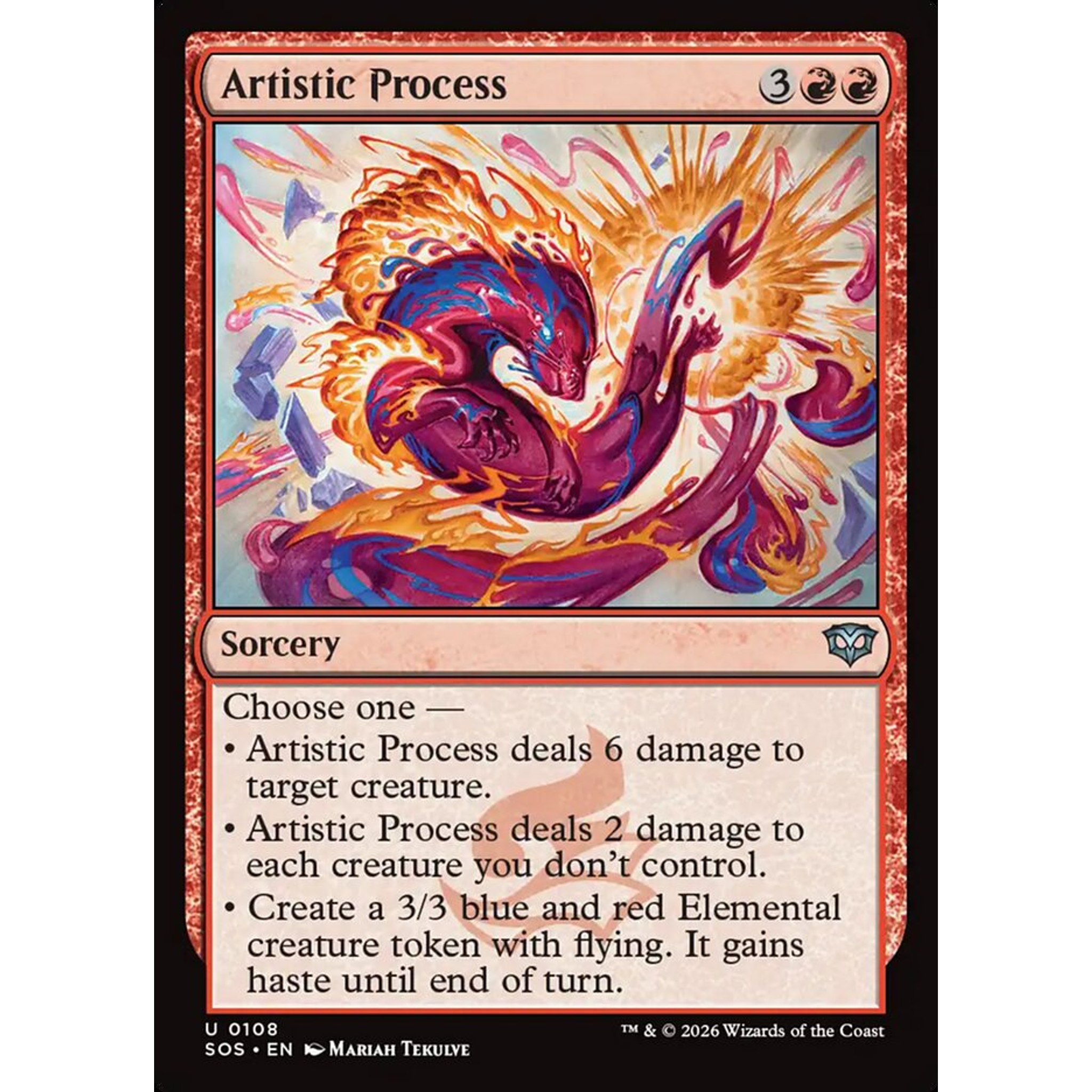 Artistic Process (SOS 108) — Moore Collectables UK