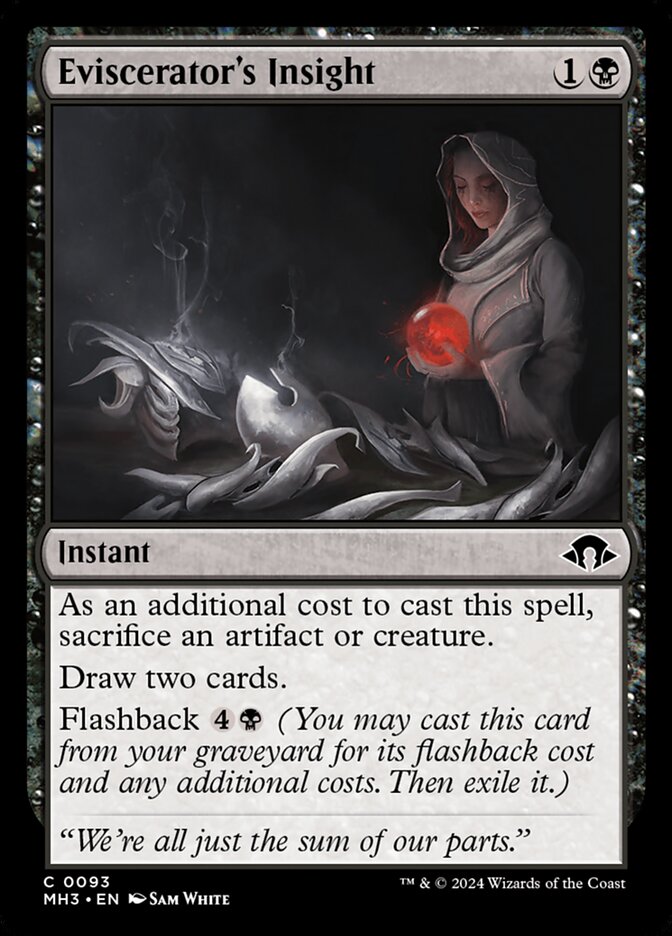 Eviscerator's Insight – Common Magic: The Gathering card from Modern Horizons 3 (#93)