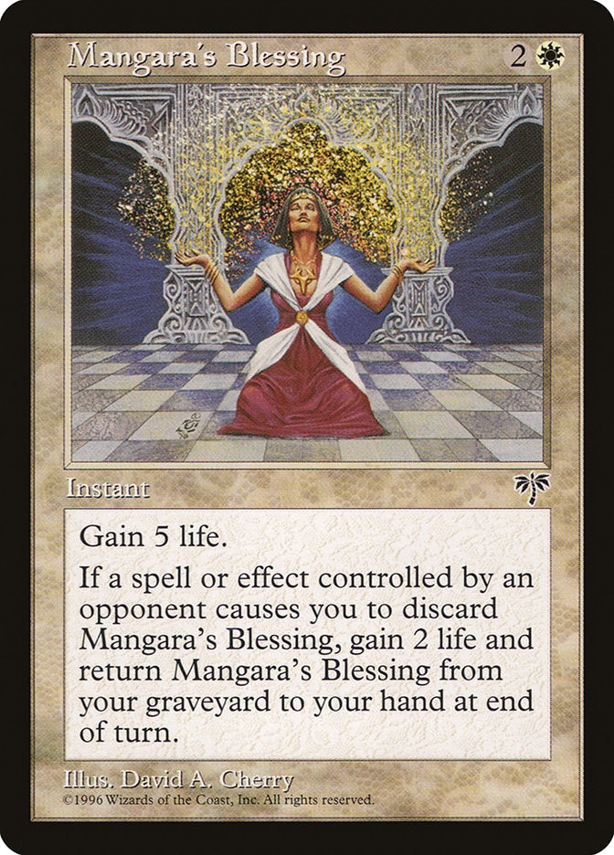 Mangara's Blessing – Uncommon Magic: The Gathering card from Mirage (#25)