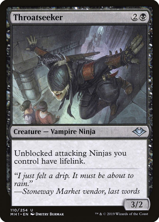 Throatseeker – Uncommon Magic: The Gathering card from Modern Horizons (#110)