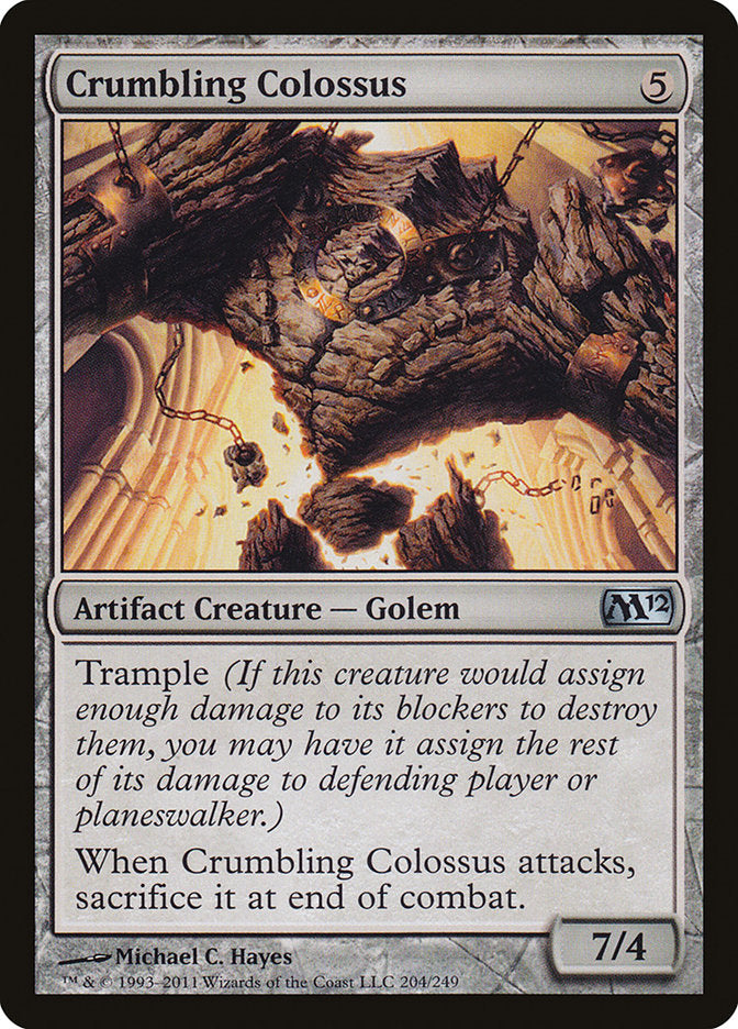 Crumbling Colossus – Uncommon Magic: The Gathering card from Magic 2012 (#204)