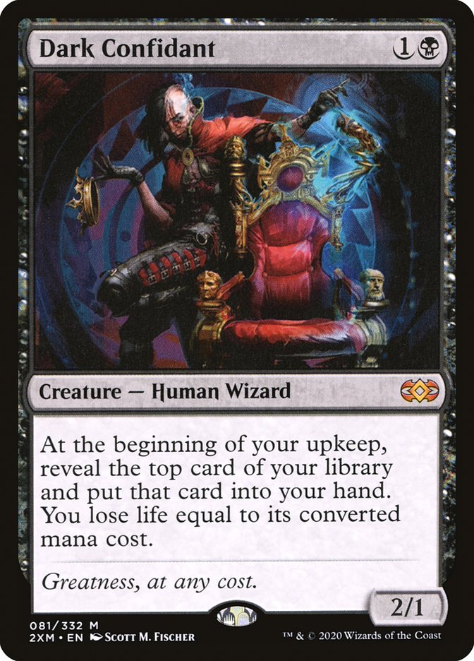 Dark Confidant – Mythic Magic: The Gathering card from Double Masters (#81)