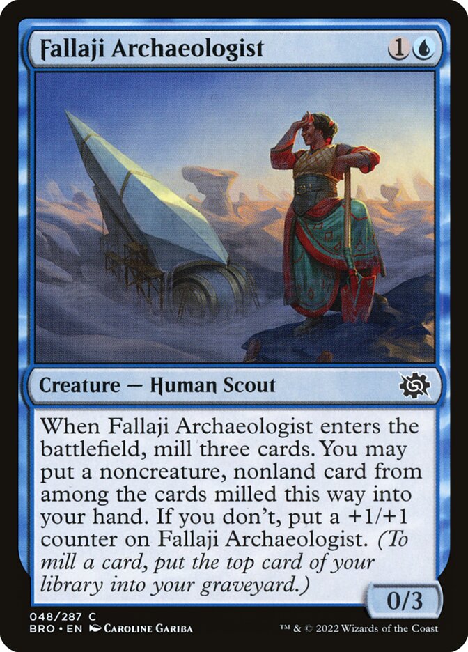 Fallaji Archaeologist – Common Magic: The Gathering card from The Brothers' War (#48)