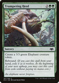 Trumpeting Herd – Common Magic: The Gathering card from Modern Horizons (#187)