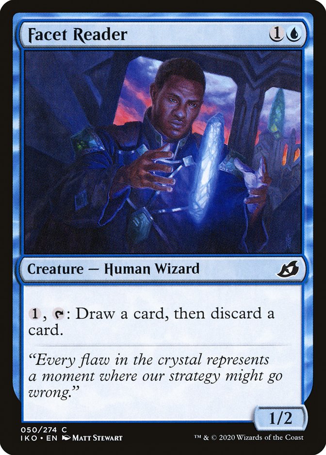 Facet Reader – Common Magic: The Gathering card from Ikoria: Lair of Behemoths (#50)