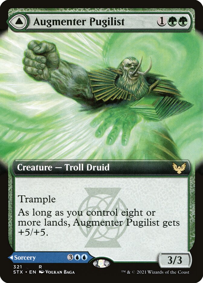 Augmenter Pugilist // Echoing Equation – Rare Magic: The Gathering card from Strixhaven: School of Mages (#321)