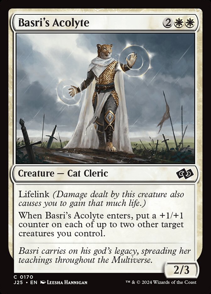 Basri's Acolyte – Common Magic: The Gathering card from Foundations Jumpstart (#170)