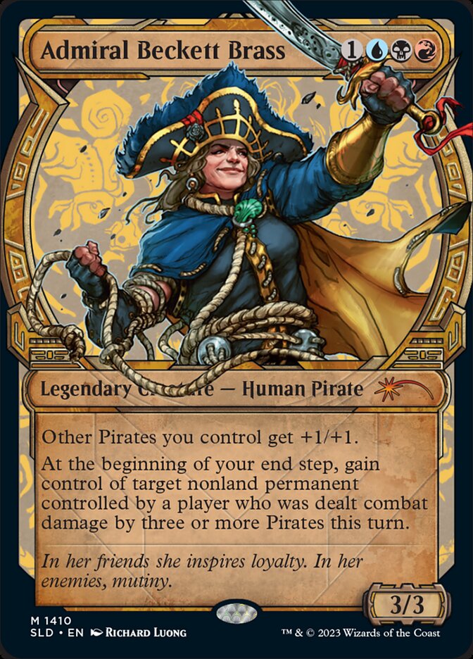 Admiral Beckett Brass – Mythic Magic: The Gathering card from Secret Lair Drop (#1410)