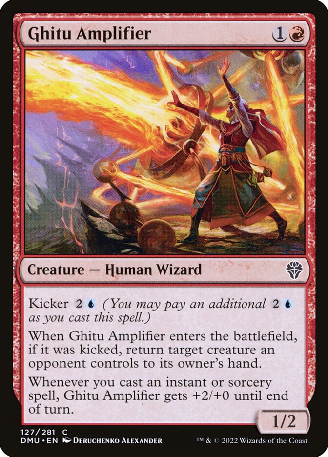 Ghitu Amplifier – Common Magic: The Gathering card from Dominaria United (#127)