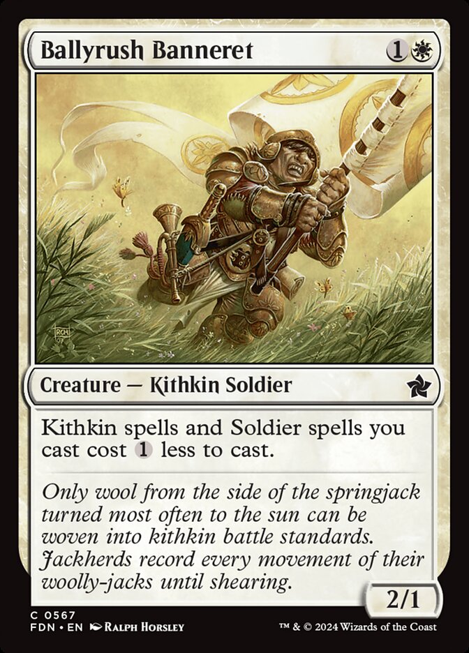 Ballyrush Banneret – Common Magic: The Gathering card from Foundations (#567)